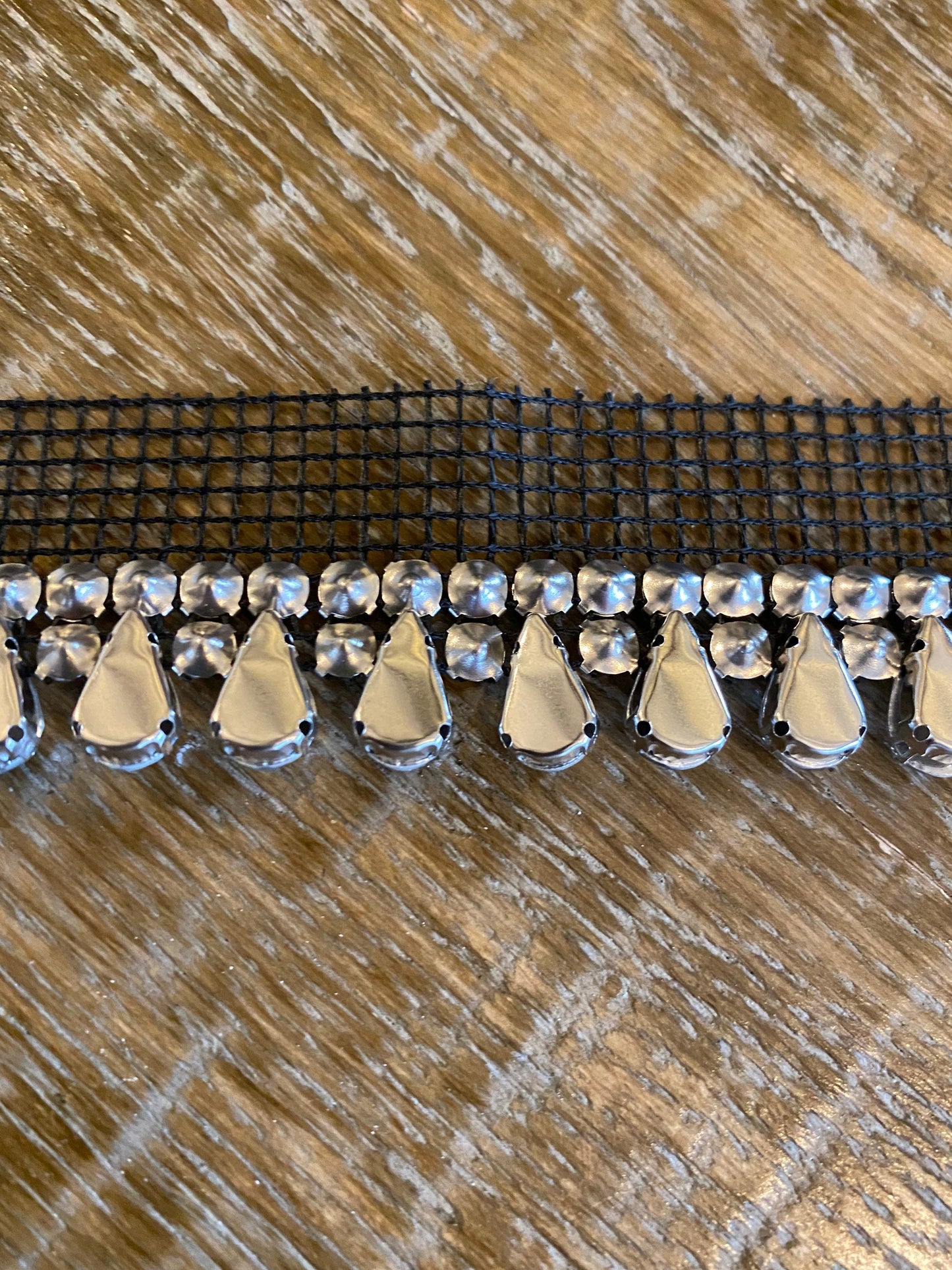 Teardrop Rhinestone Jewel Trimming Tape, Sewing, Costumes