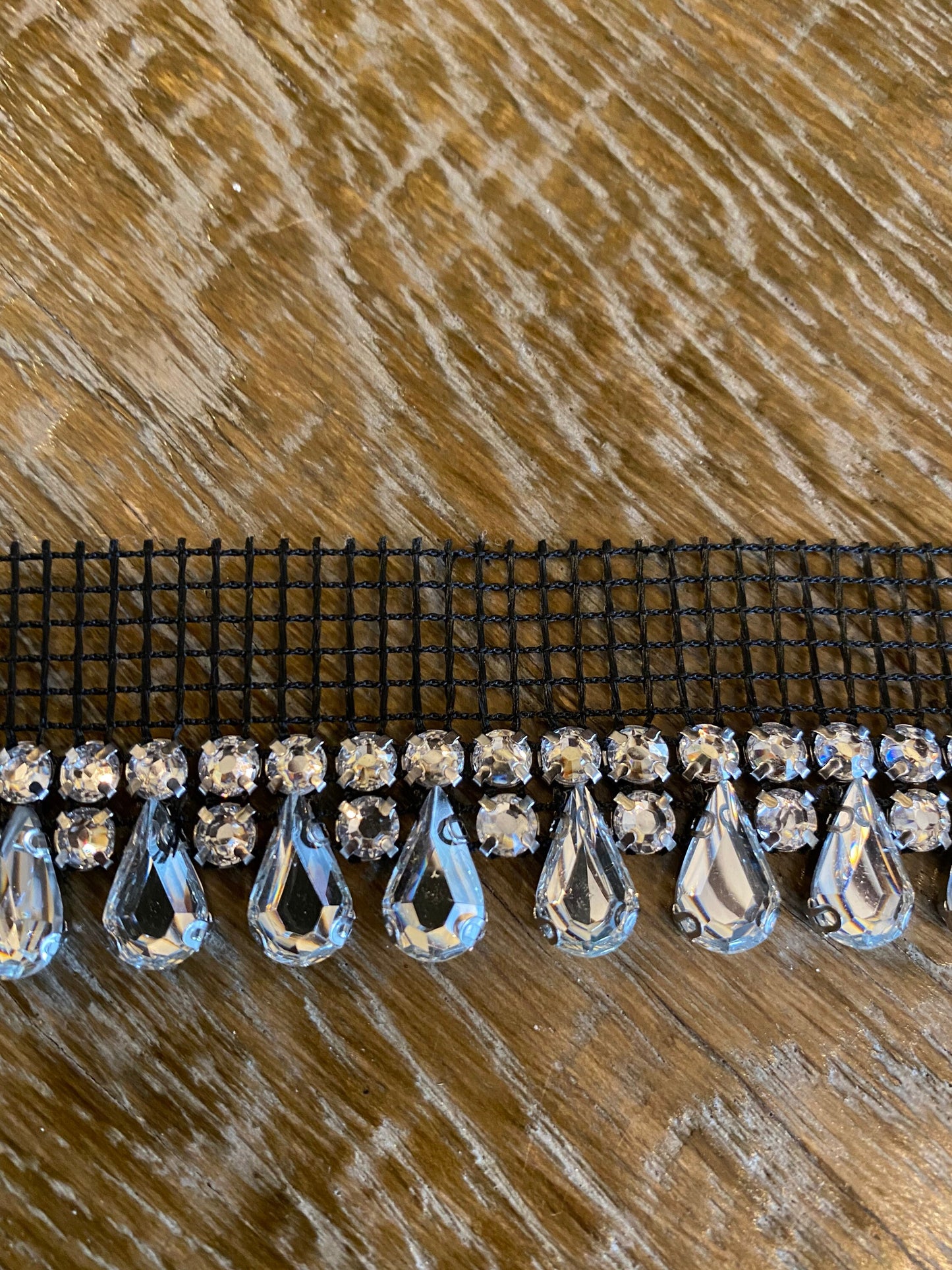 Teardrop Rhinestone Jewel Trimming Tape, Sewing, Costumes