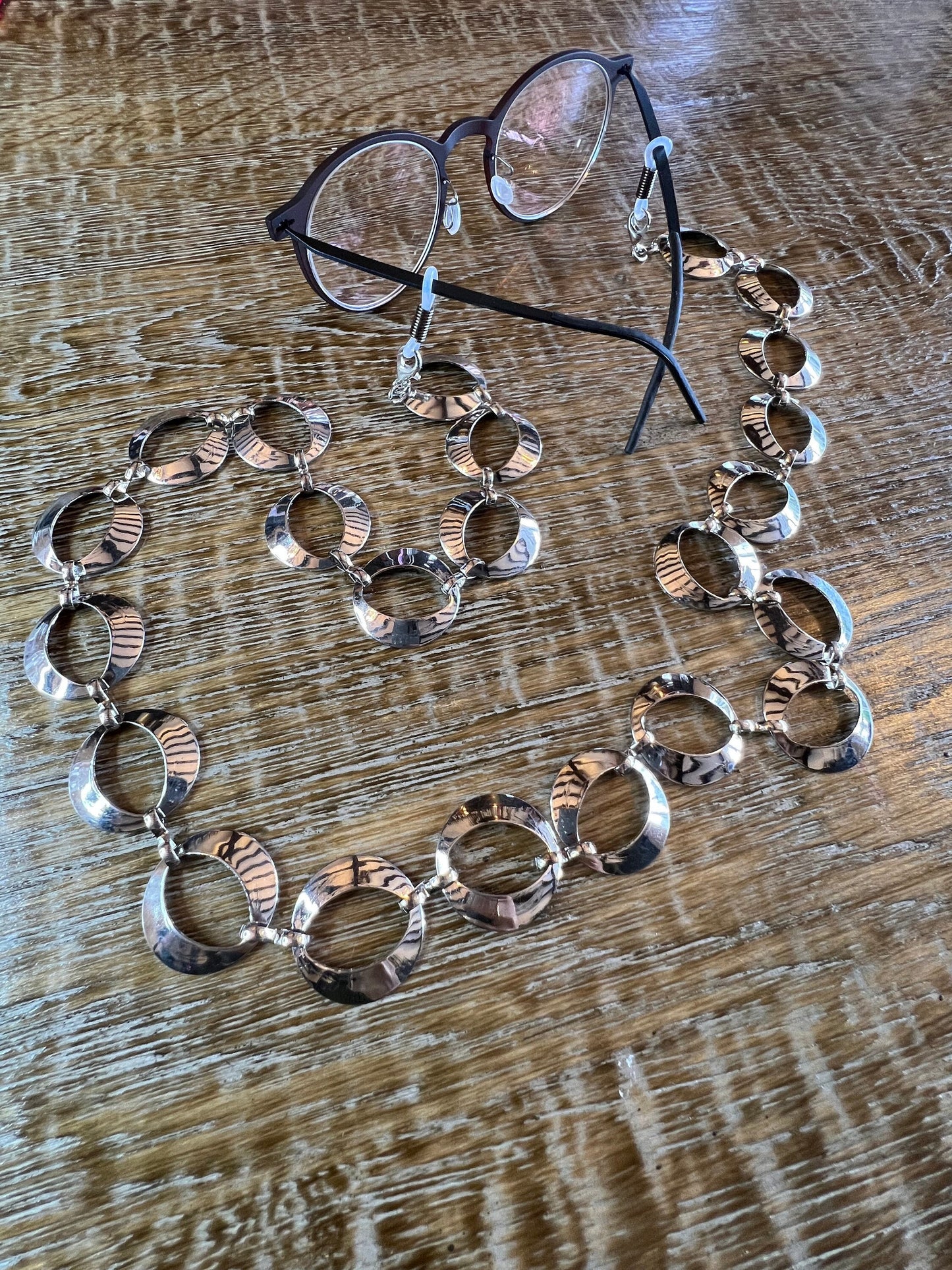 Glasses chain, Spectacles Chain, Ring  glasses chain, silver, gold, men’s, ladies, children’s, handmade