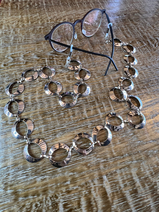 Glasses chain, Spectacles Chain, Ring  glasses chain, silver, gold, men’s, ladies, children’s, handmade