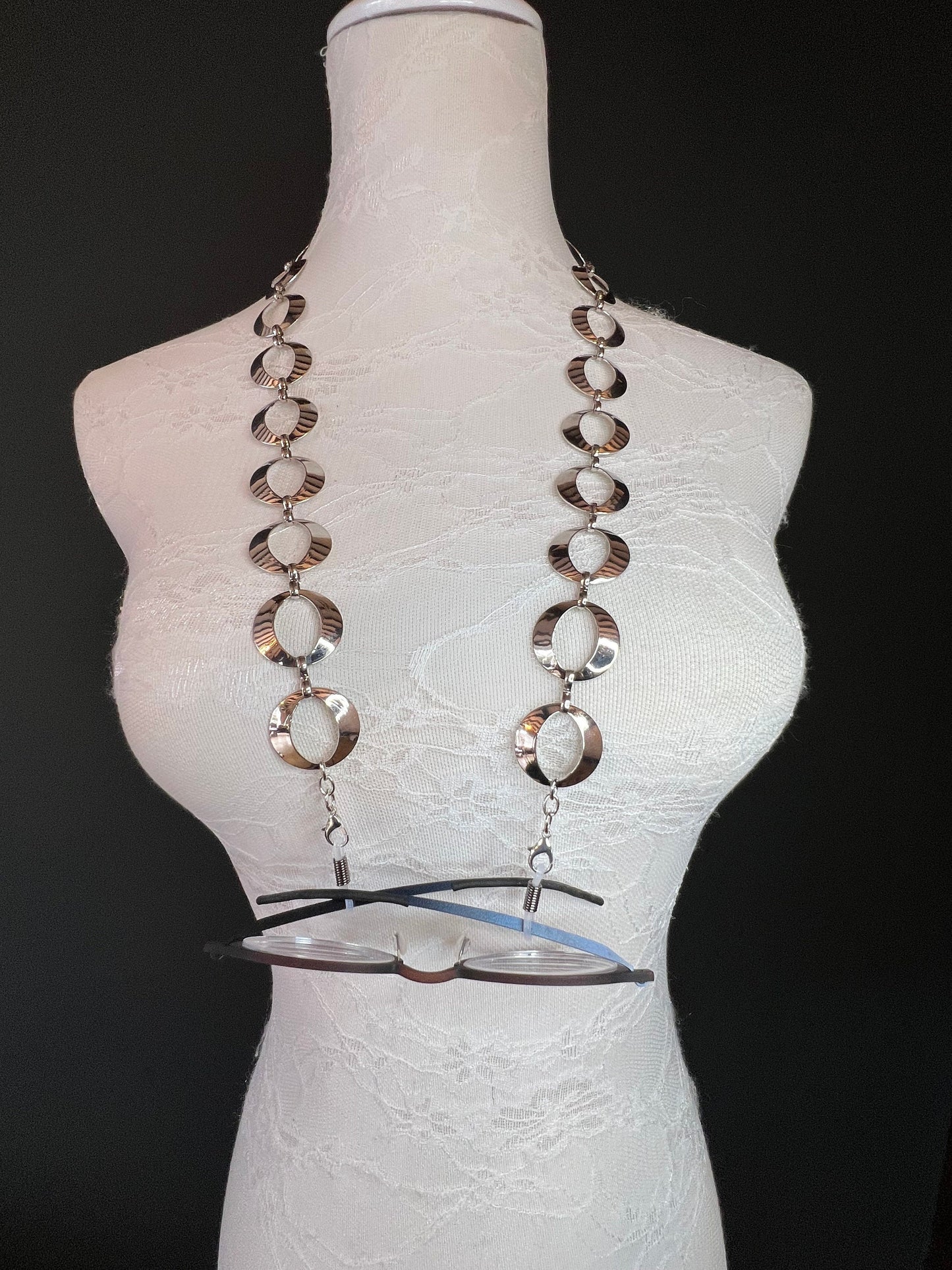 Glasses chain, Spectacles Chain, Ring  glasses chain, silver, gold, men’s, ladies, children’s, handmade