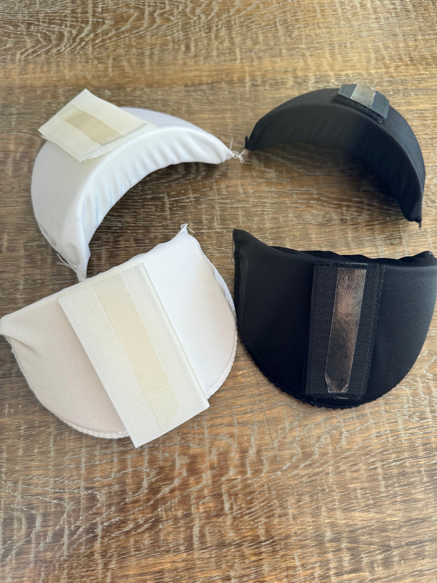 1 pair, Removable Deep Covered Shoulder Pads, 1cm, 2cm, 3cm Thickness, Black, Ivory, Blazer, Coat, Dresses, Tailors, High Quality, UK Made