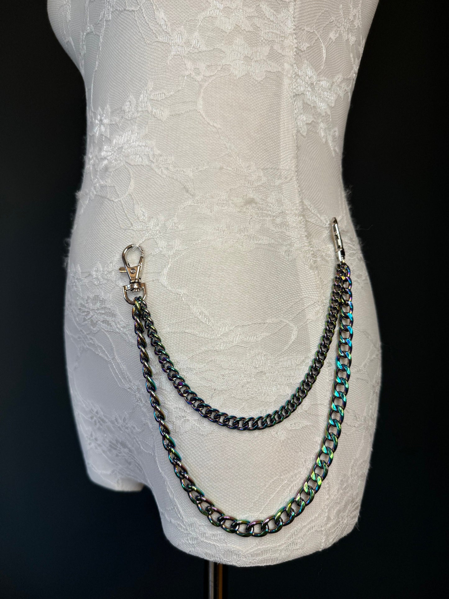 Multicolour Layered Jeans Chains, Street Fashion, Hip Hop, 6 size selection, 2 Layers, Festival, Body Chain, Bag Chain, Accessory,FAN Design