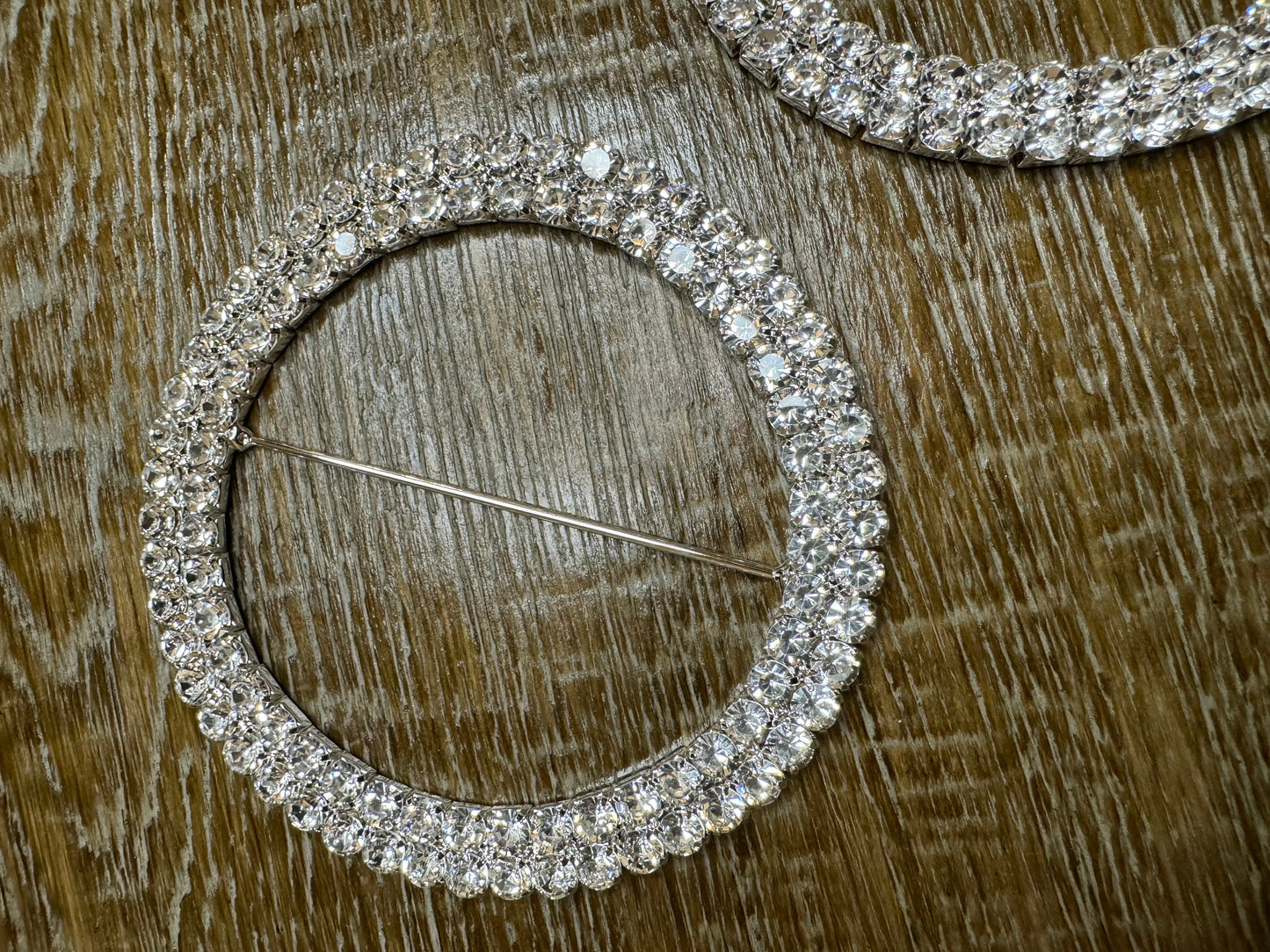 X-Large Rhinestone Buckle, Oversized Diamanté Buckle, Silver Diamanté Buckle, 4” Buckle, 10cm Round, Slider Buckle, Belt Buckle