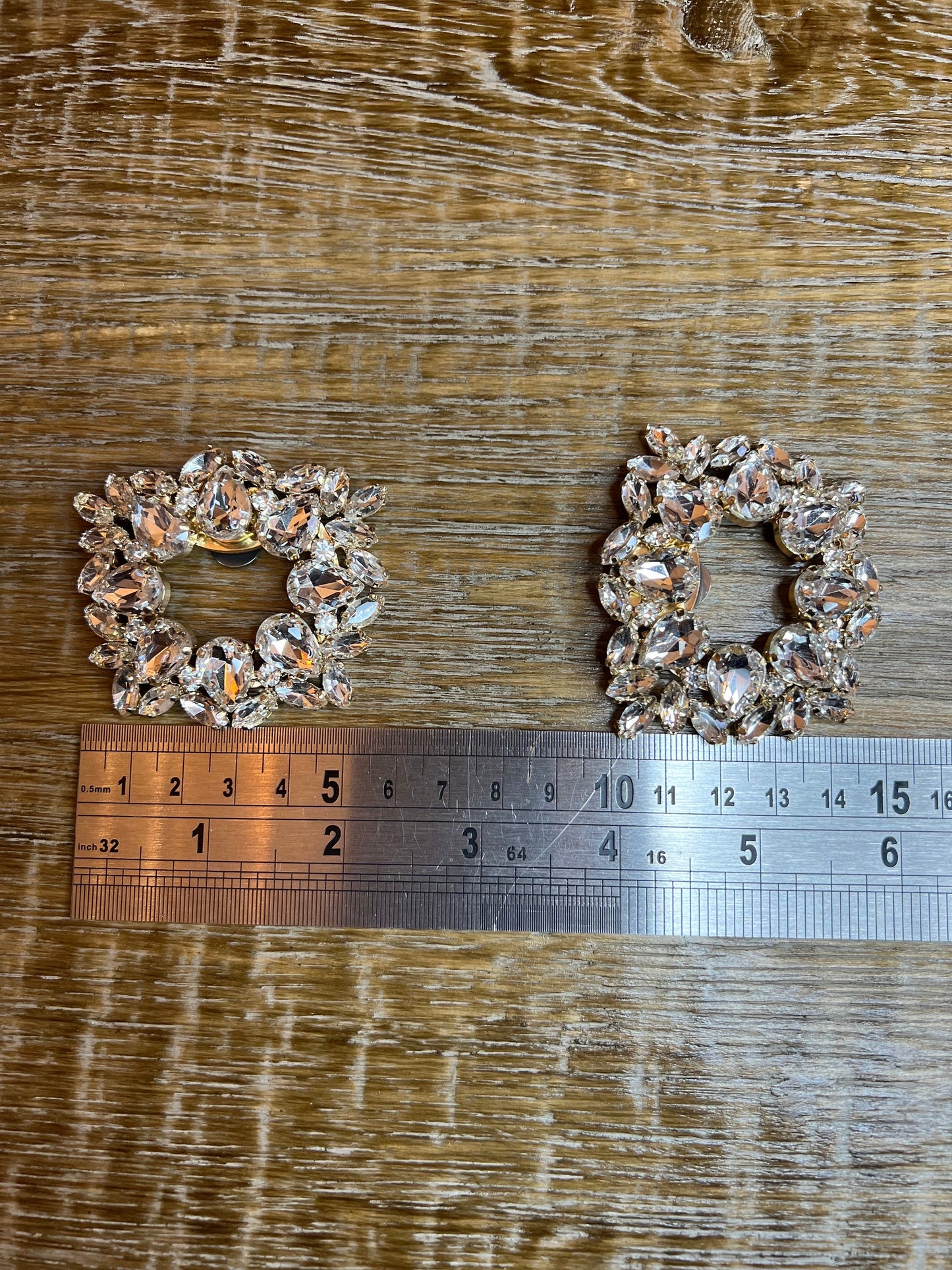 Rhinestone Shoe Clip, Bag Clip, Bridal, Bridesmaid, Party Gold
