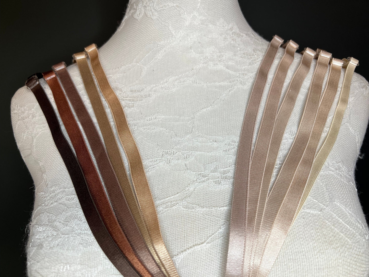 6mm, 10mm Bra Straps, 6mm, 10mm Bra Strap Elastic,82 Colours, Sewing Bra Straps, Adjustable, Sew on, Lingerie, 6mm, 10mm, Beige, Gold, Cream