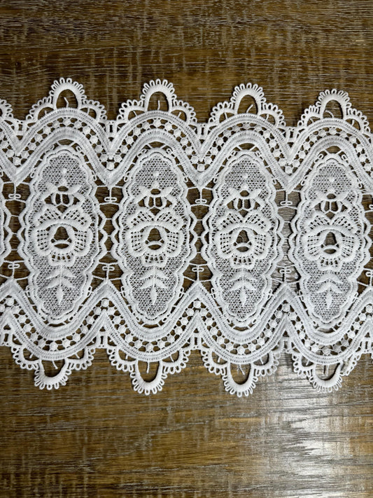 Lace Trim, 10” Wide Lace, Colourn Lace, 25cm Wide, High Quality, Dense, Dresses, Tops, Lace