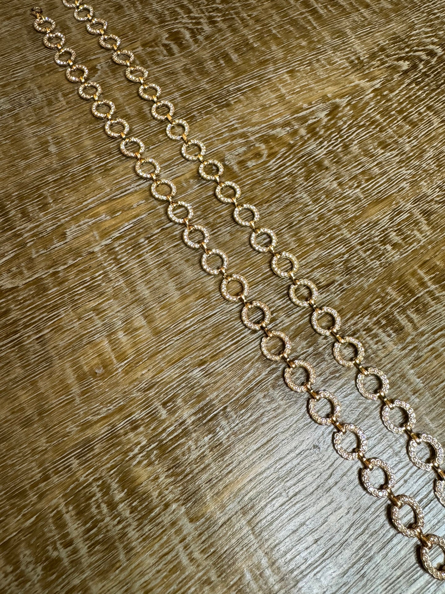 Diamanté Rhinestone Bridal Straps, 14mm, Silver or Gold (2pcs)
