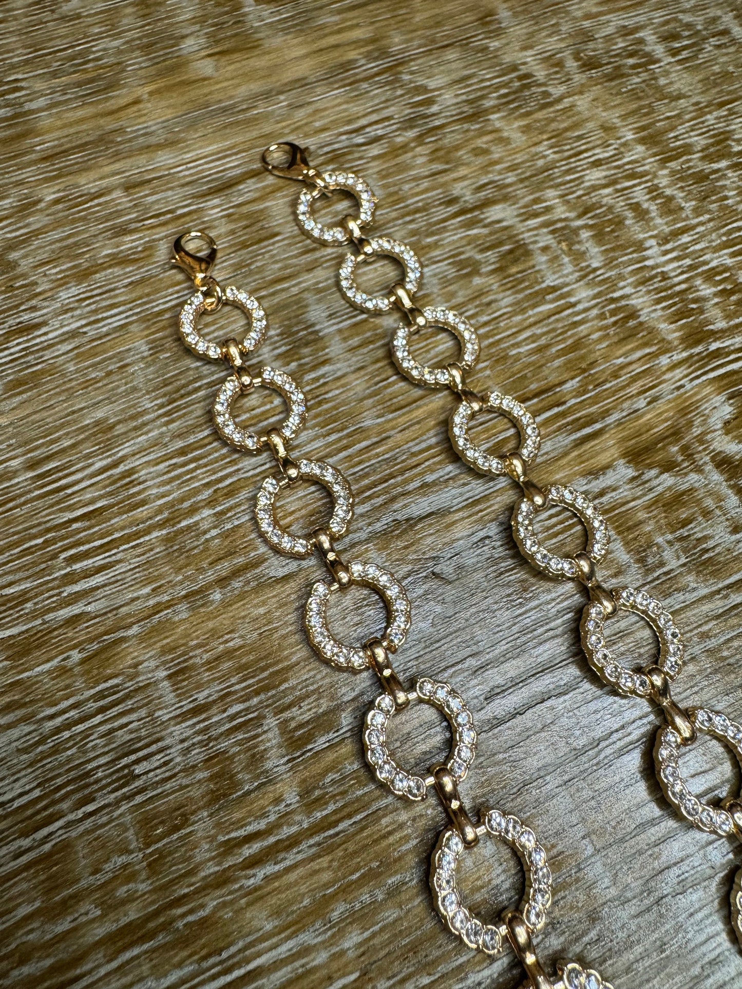 Diamanté Rhinestone Bridal Straps, 14mm, Silver or Gold (2pcs)
