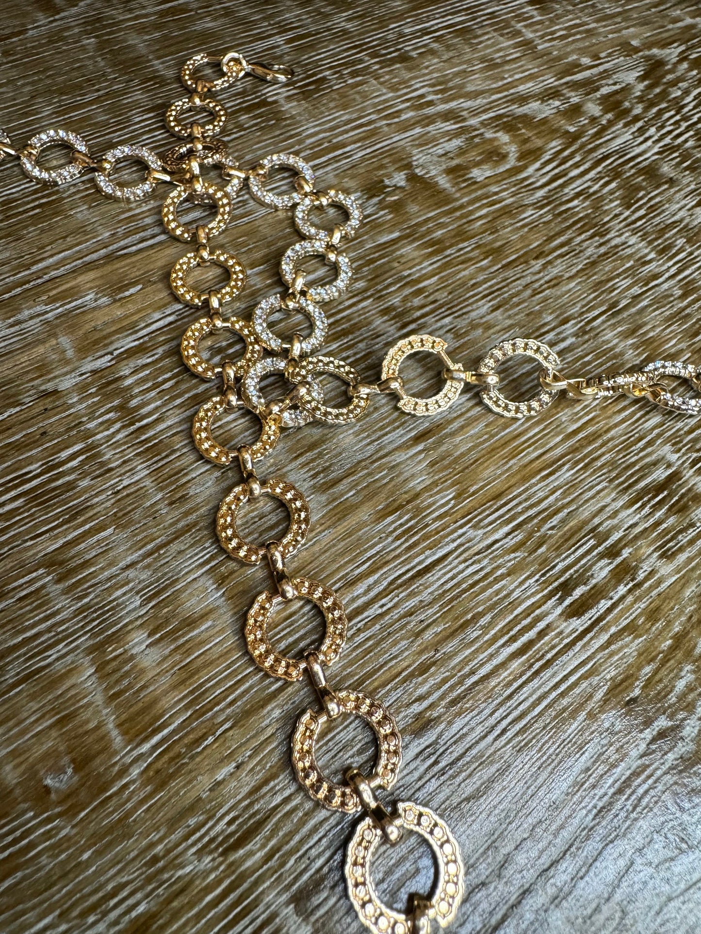 Diamanté Rhinestone Bridal Straps, 14mm, Silver or Gold (2pcs)