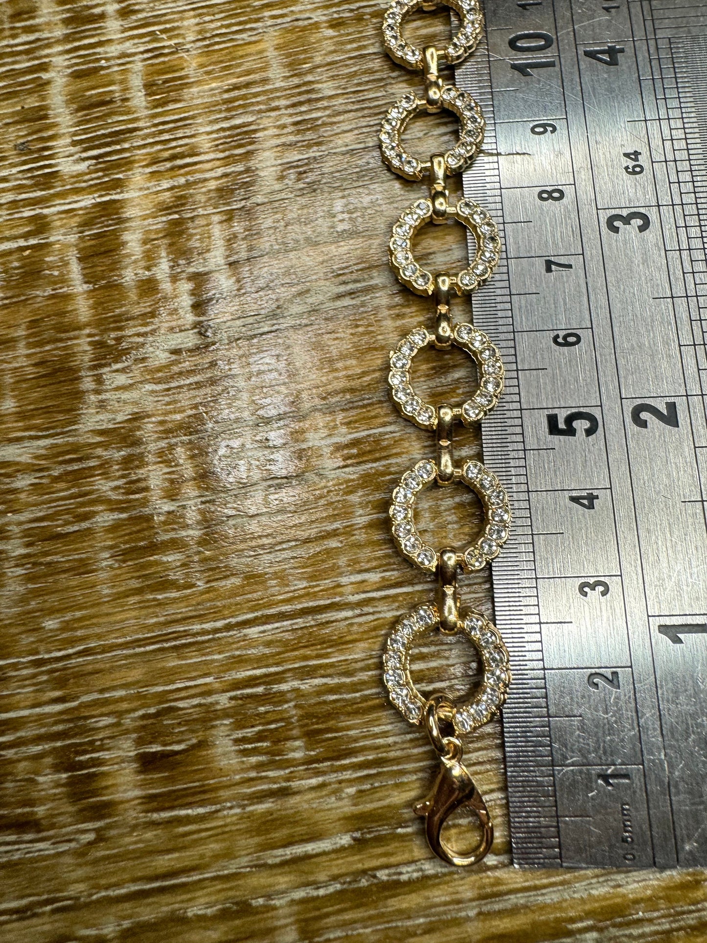 Diamanté Rhinestone Bridal Straps, 14mm, Silver or Gold (2pcs)