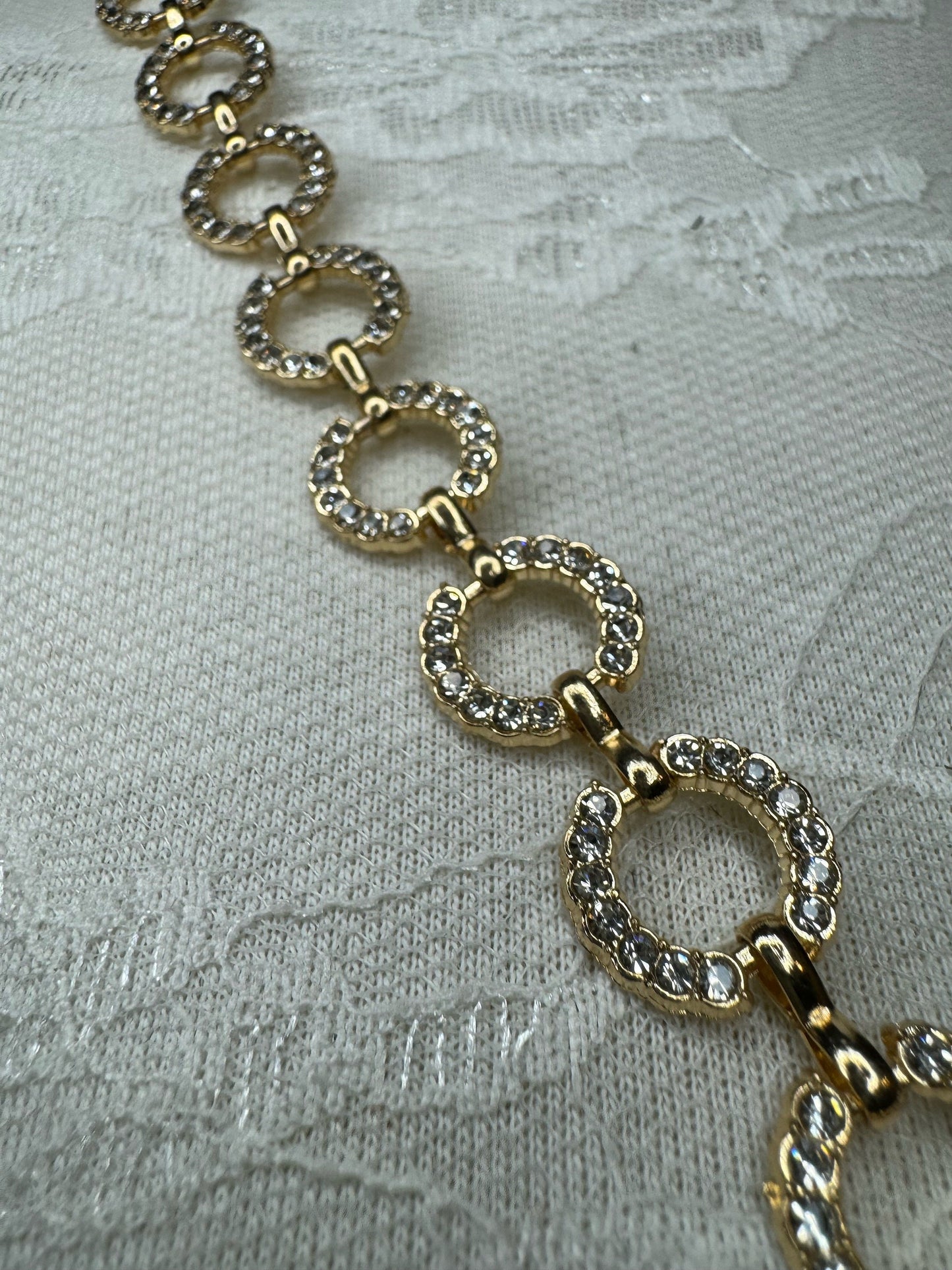 Diamanté Rhinestone Bridal Straps, 14mm, Silver or Gold (2pcs)