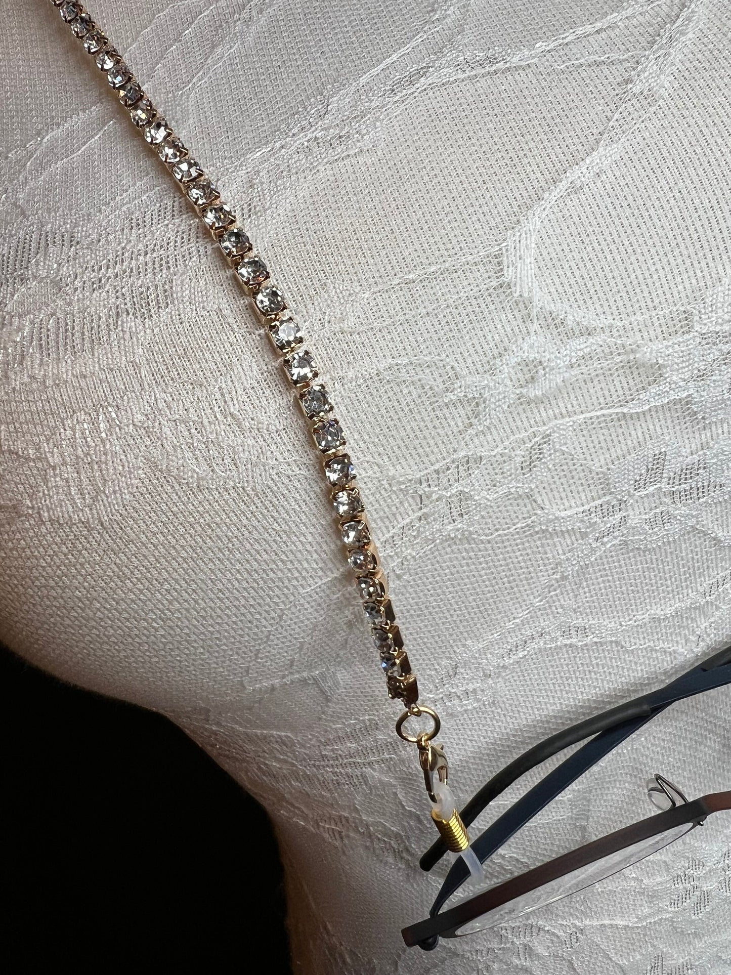 Glasses chain, Spectacles Chain, Rhinestone glasses chain, silver, gold, men’s, ladies, children’s, handmade