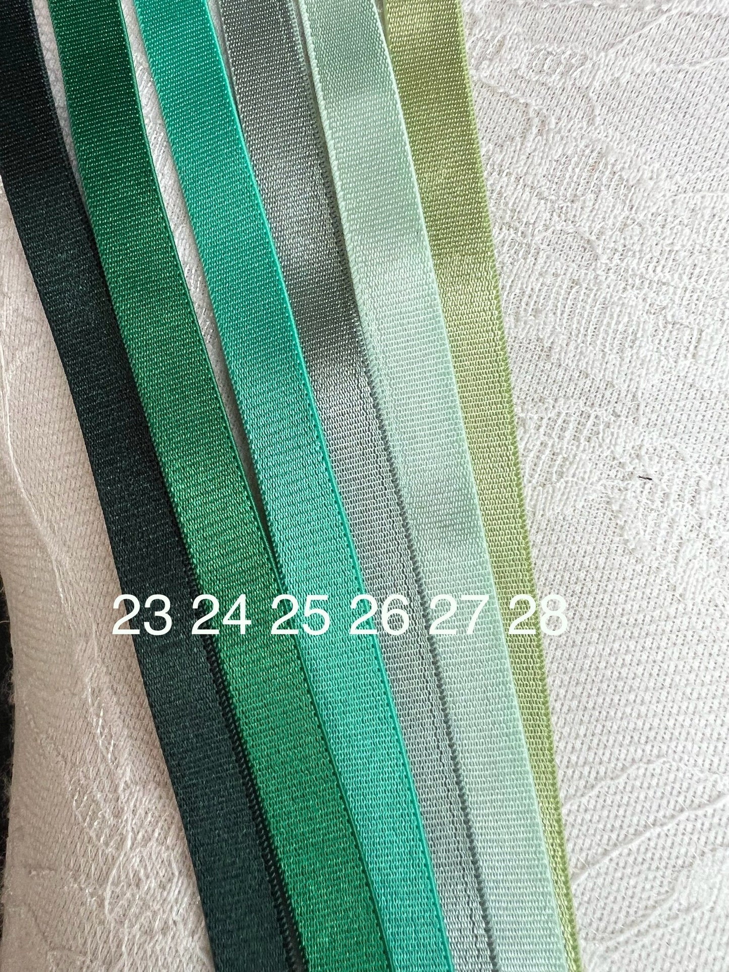 Sewing Bra Straps, Bra Strap Elastic, 82 Colours, 6mm, 10mm, Green, Olive