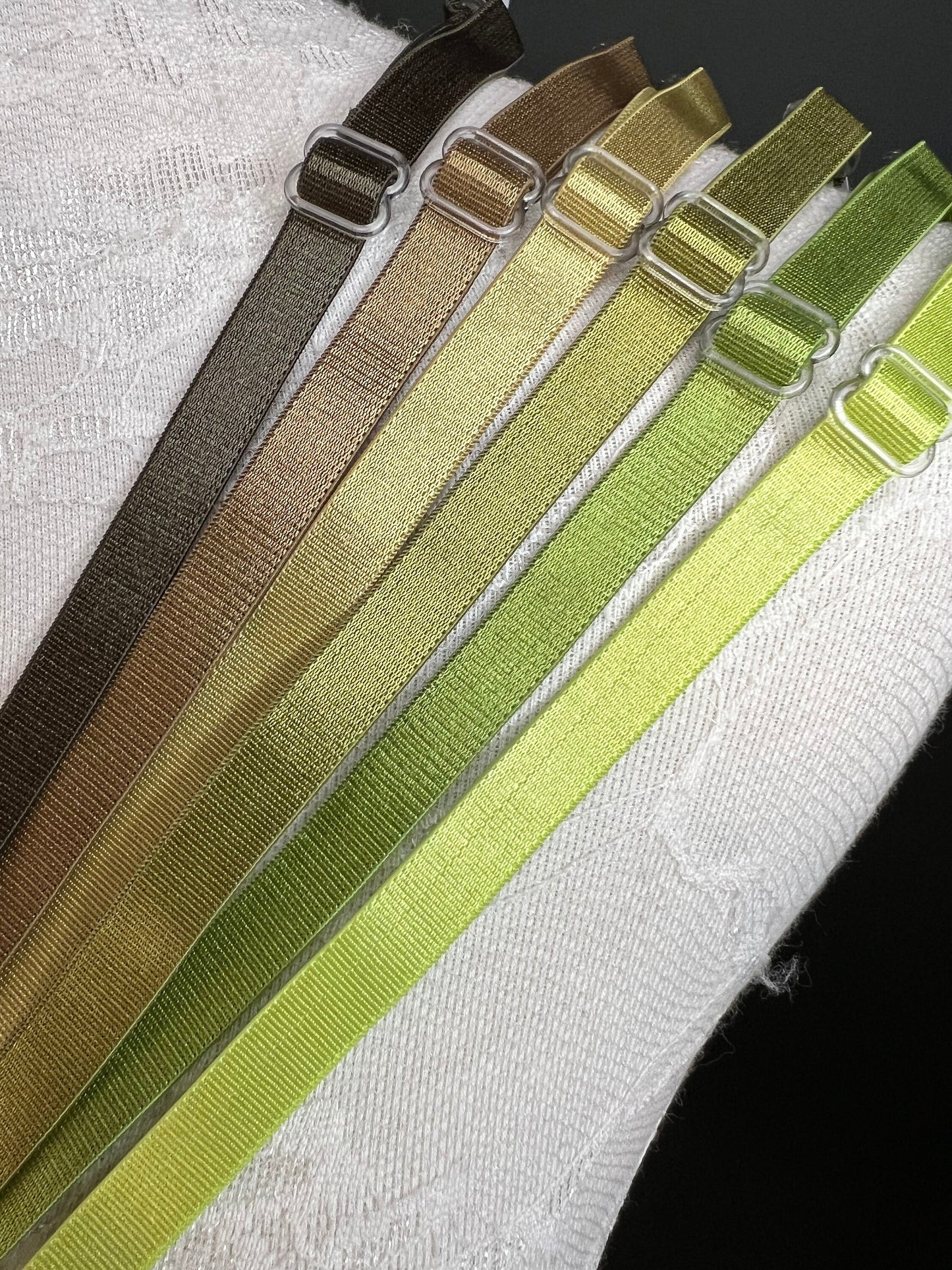 Sewing Bra Straps, Bra Strap Elastic, 82 Colours, 6mm, 10mm, Green, Olive