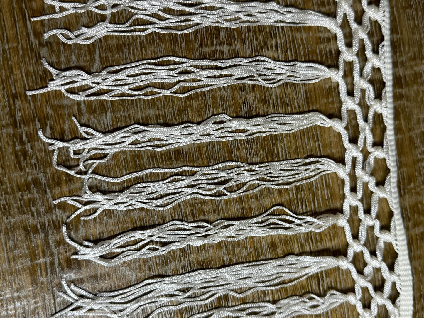 10” wide knotted  fringe, elegant fringe, ivory, quality fringe trimming, Rayon Quality fringe, UK made Very High Quality, Furnishing, Decor