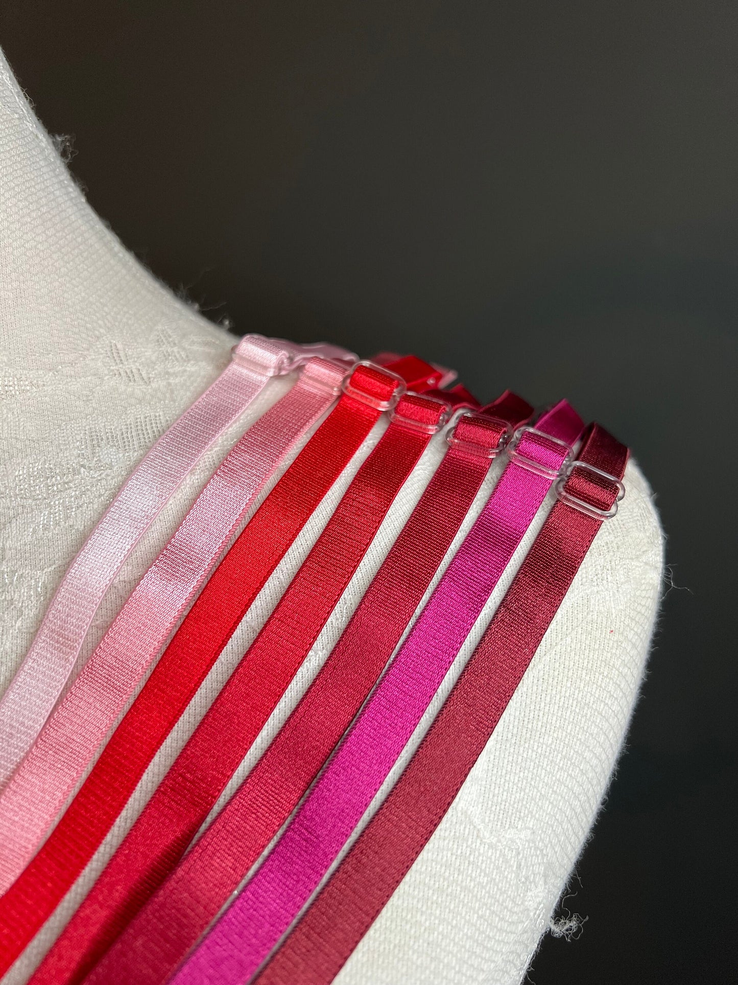6mm, 10mm, Bra Straps, 6mm, 10mm Bra Elastic, Sewing Bra Straps, 82 Colours, Adjustable, Sew on, Lingerie, Bra Making, Crafts, Red, Pink