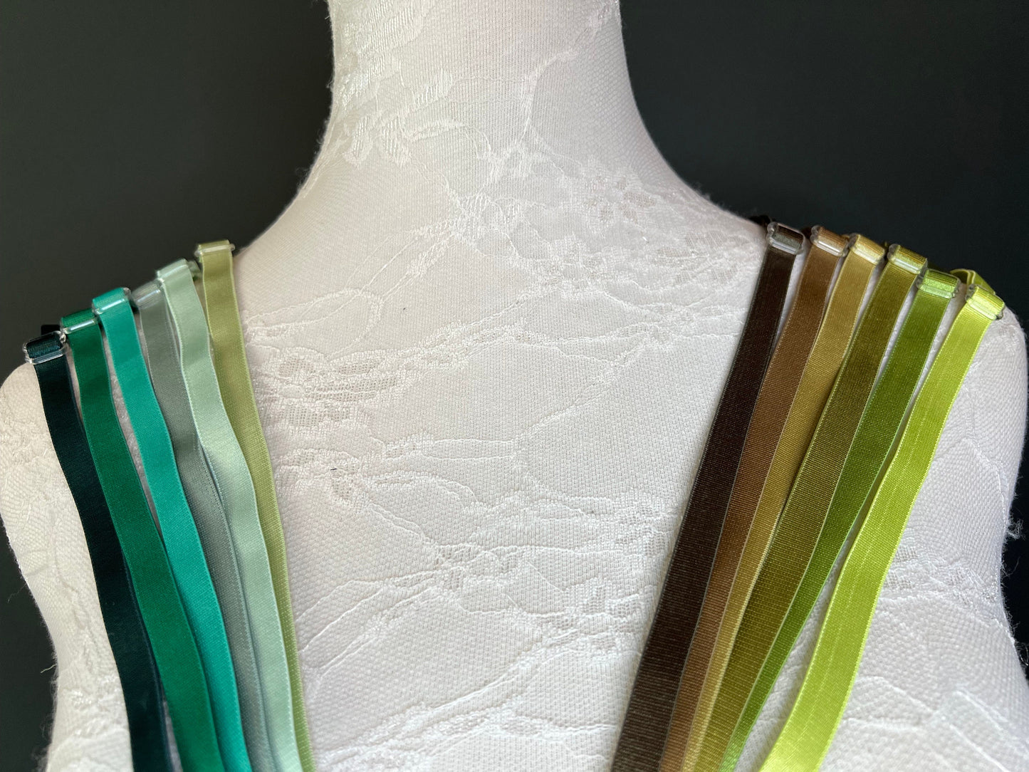 6mm, 10mm, Bra Straps, 6mm, 10mm Bra Elastic, Sewing Bra Straps, 82 Colours, Adjustable, Sew on, Lingerie, Bra Making, Crafts, Green, Olive