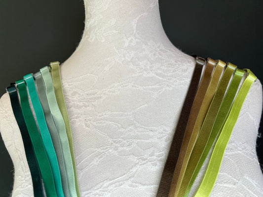 6mm, 10mm, Bra Straps, 6mm, 10mm Bra Elastic, Sewing Bra Straps, 82 Colours, Adjustable, Sew on, Lingerie, Bra Making, Crafts, Green, Olive