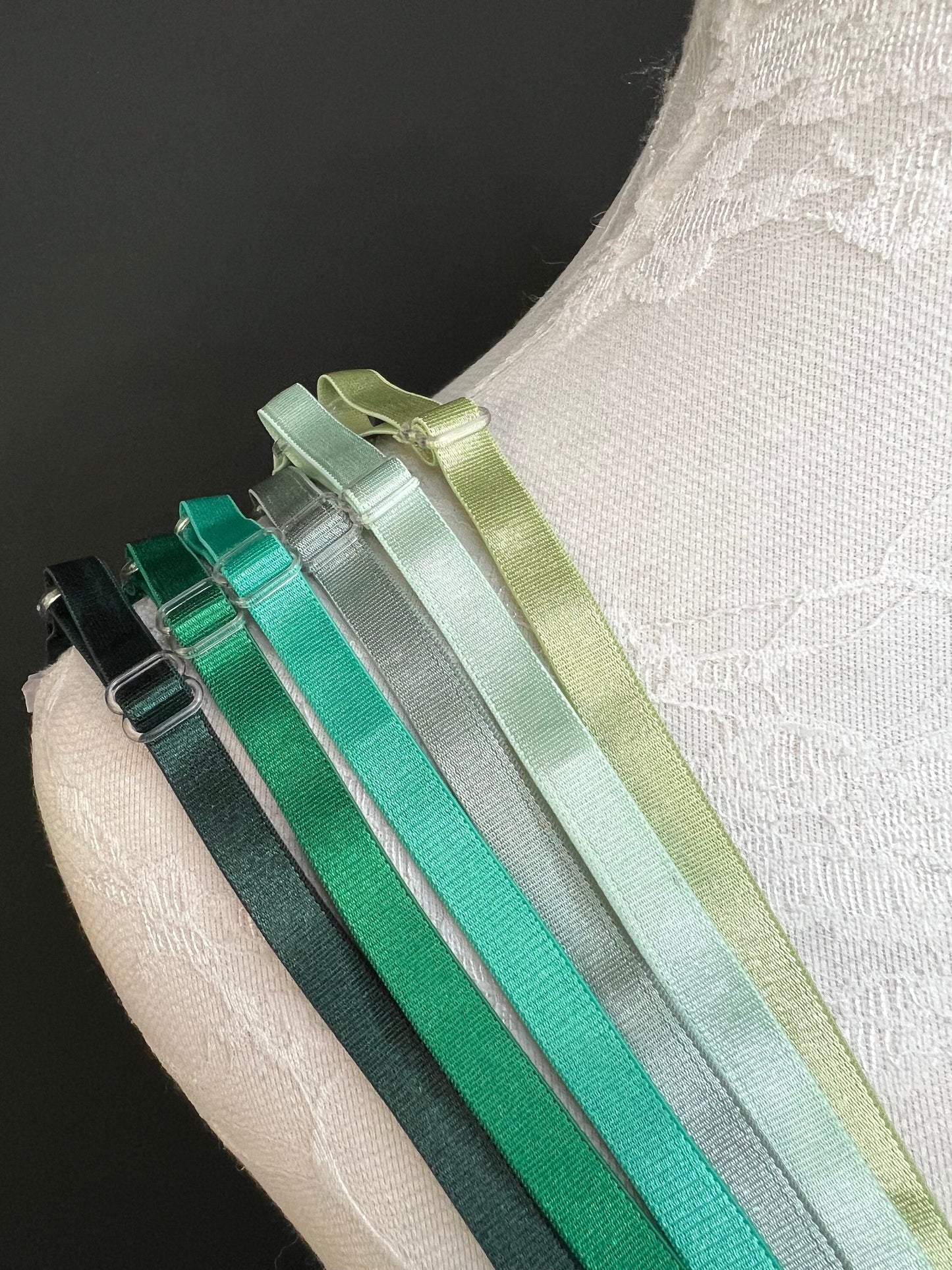 6mm, 10mm, Bra Straps, 6mm, 10mm Bra Elastic, Sewing Bra Straps, 82 Colours, Adjustable, Sew on, Lingerie, Bra Making, Crafts, Green, Olive