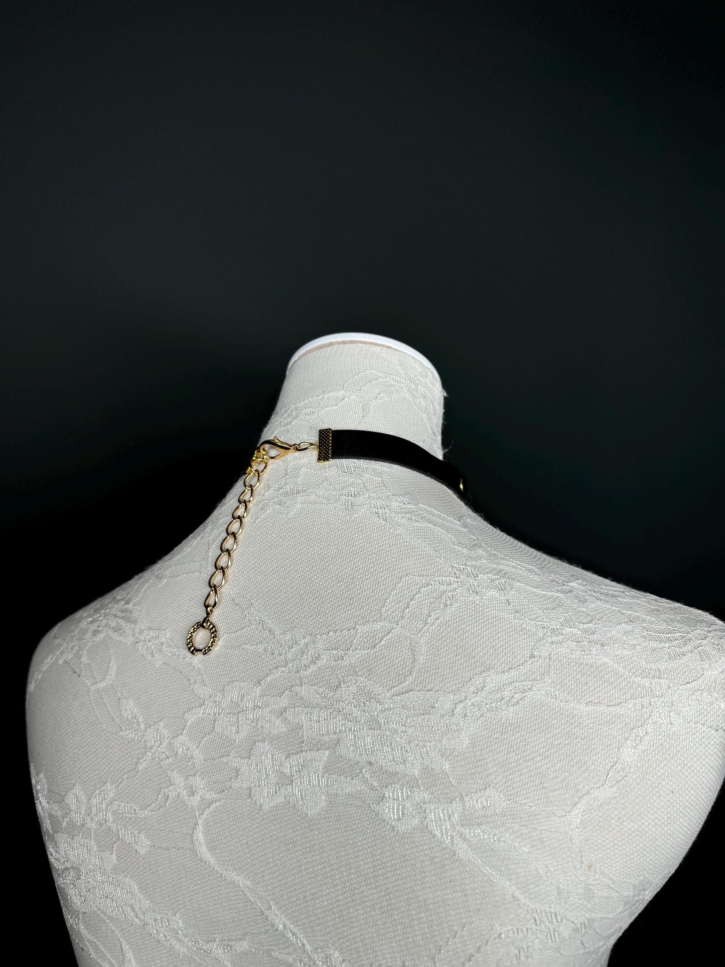 Gold Metal Choker, Metal Bar Choker,  Black Choker Vegan, Necklace, Black, Gold, Elegant Choker, Gift, Handmade
