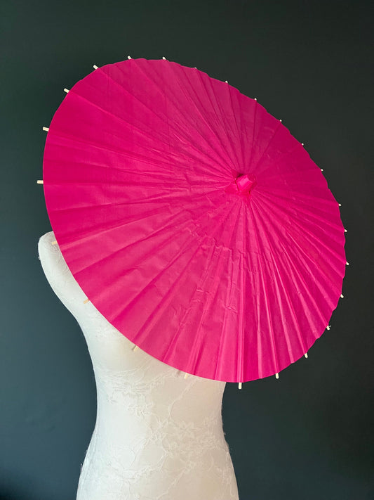 Cerise Pink Umbrella, Decorative, Party, Bridesmaid Umbrella, Gift, Sun Umbrella, Wedding, Bridesmaid, Home Decor, Events, Display, 24” Wide