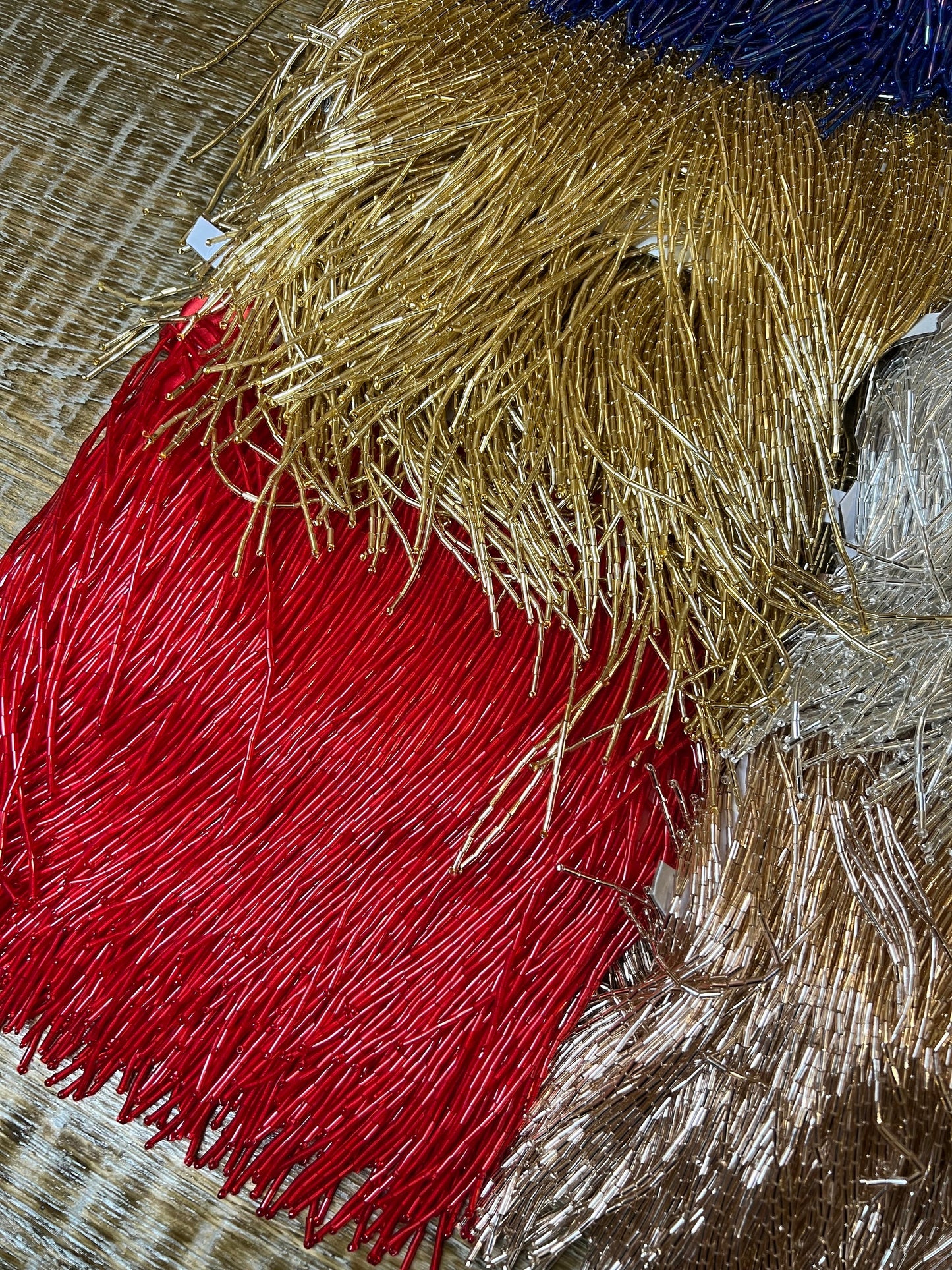 6" Glass Beaded Fringe, Sew-On Costume Trim, 10 Colour Options