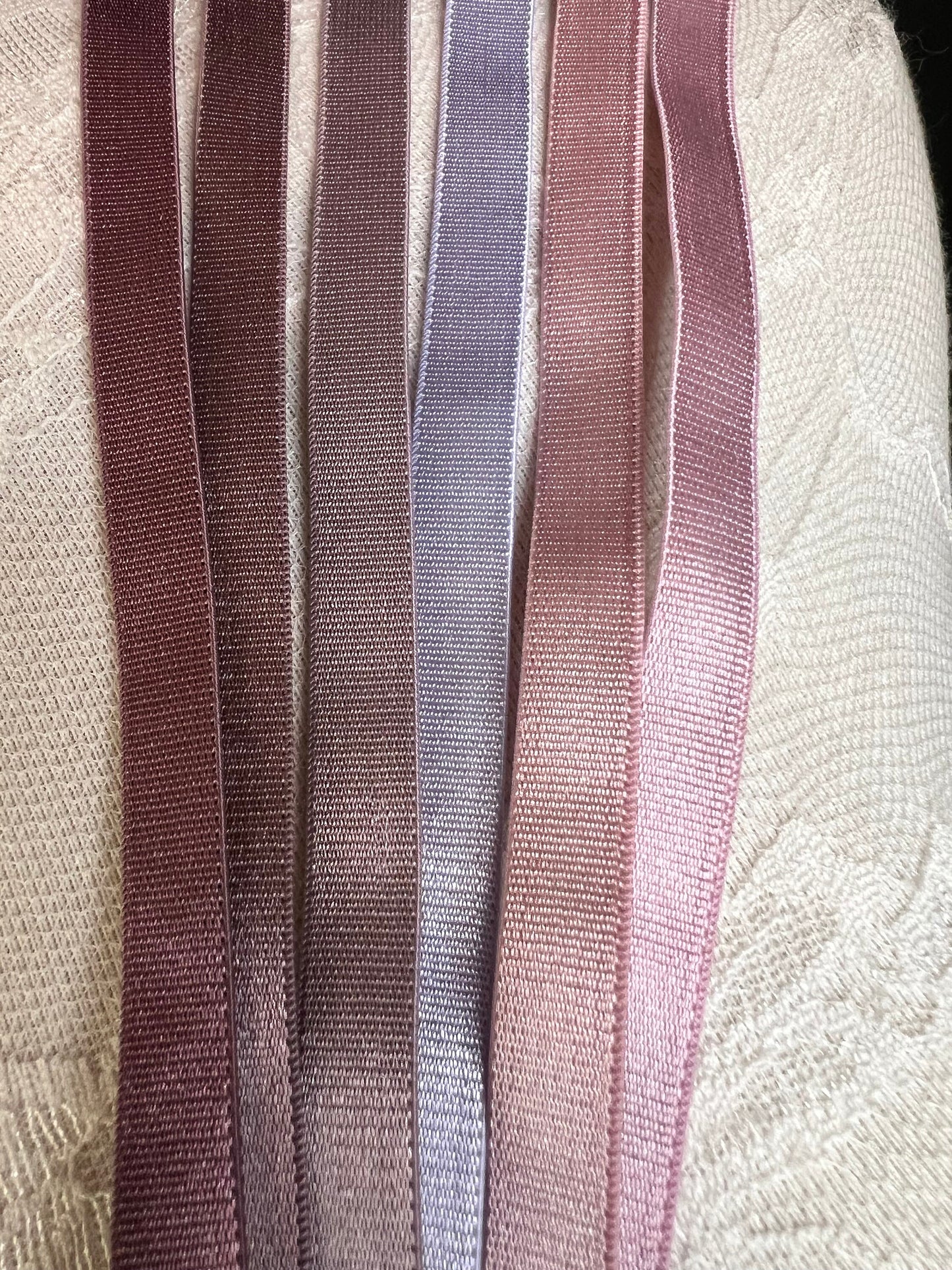 6mm, 10mm, Bra Straps, 6mm, 10mm, Bra Elastic, 82 Colours, Sewing Bra Straps, Adjustable, Sew on, Lingerie, Bra Making, Purple tones