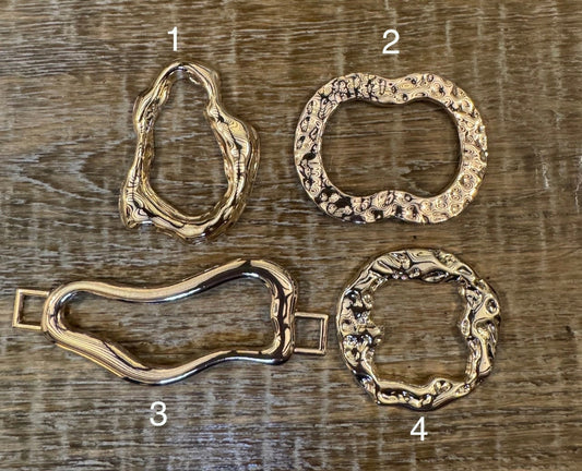 Metal Gold Buckle, Hammered Metal Ring Buckle, Gold Buckle, Swimwear, Dress, Tops, Bags, Crafts, Swimwear, Fashion Buckle, FAN Collection