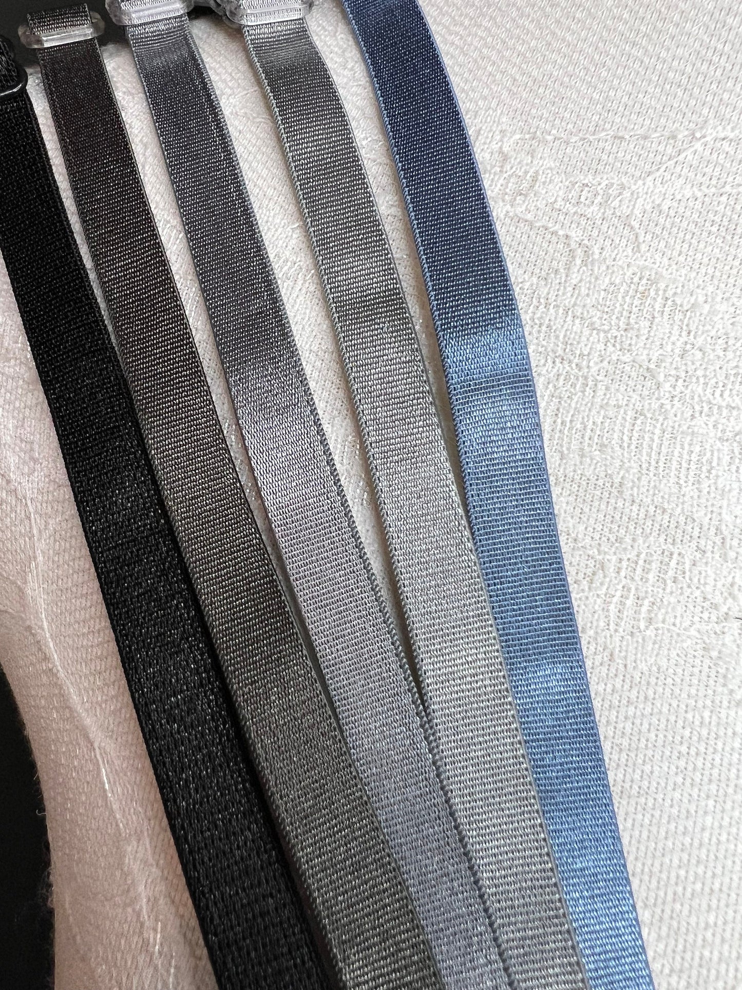 6mm, 10mm Bra Straps, 6mm, 10mm Bra Elastic, Sewing Bra Straps, 82 Colours, Adjustable,Sew on, Lingerie,Bra Making,Black, Grey, Ivory, White