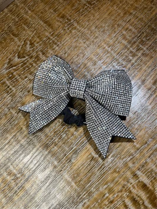 Rhinestone Bow Hairband, Black, Jewel Headband, Diamanté Hairband, Gift, Hairband with Diamanté, Bow Hairband