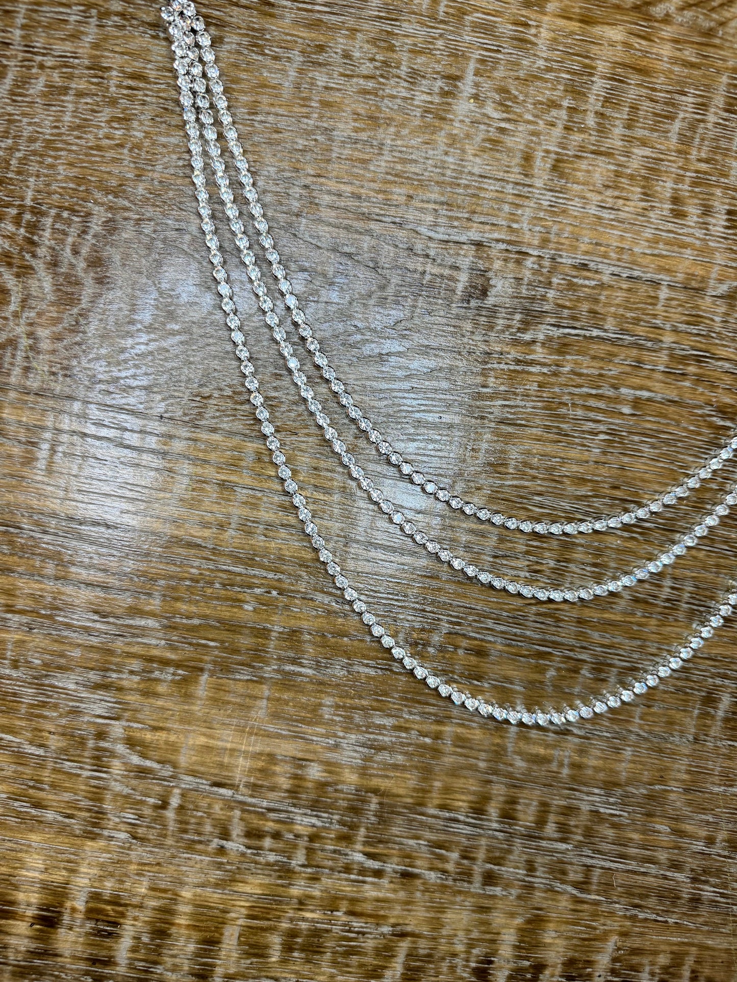 Rhinestone Jean Chains, Street Fashion, Hip Hop, Silver, Diamanté 3 Row Jeans Chain, Gift, Teen Accessory, Bags, Jeans, Belts