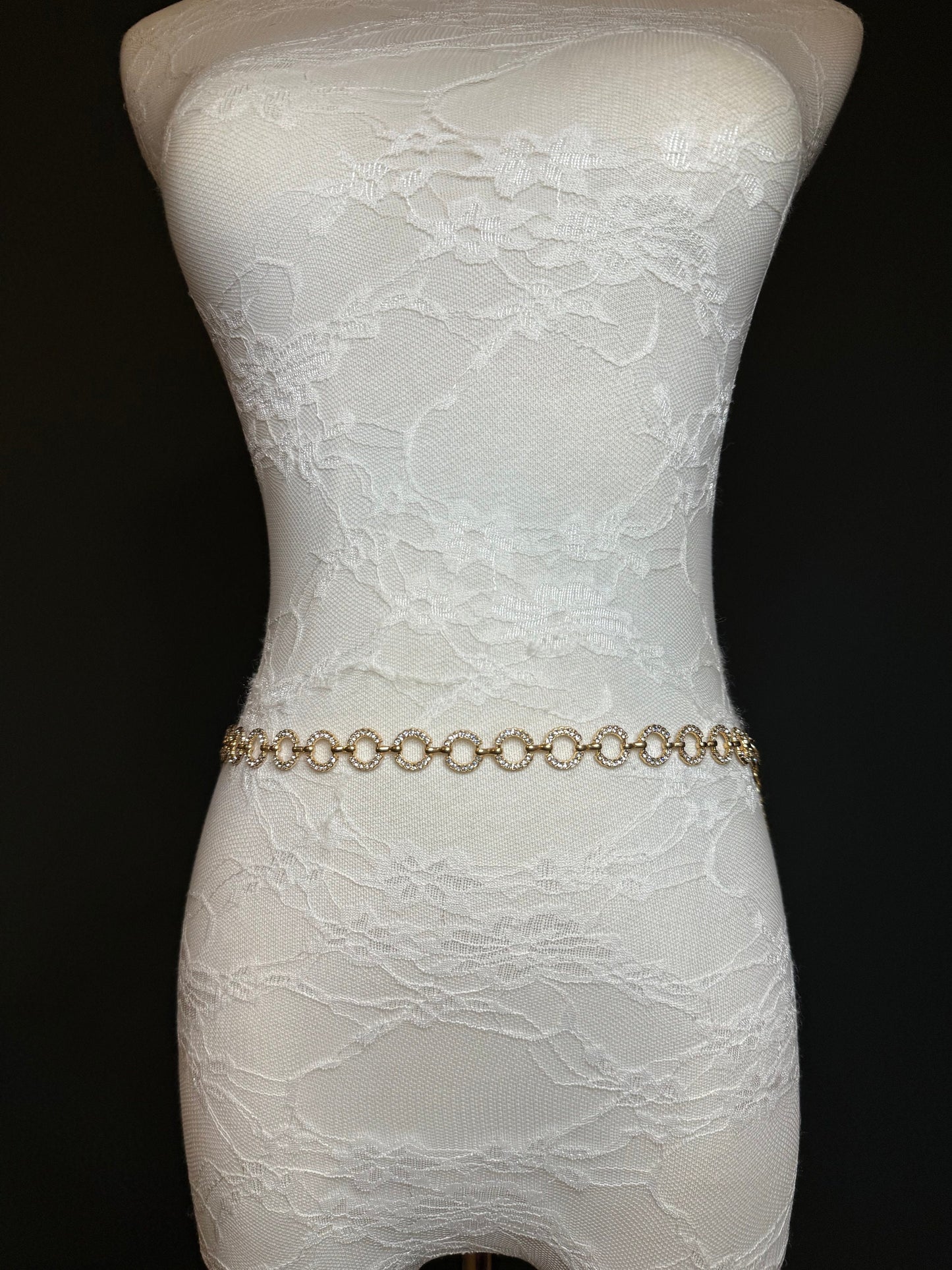X-long Belt, Rhinestone Ring Belt, Fashion Belt, Silver, Gold Belts, Silver or Gold, Waist sizes 18”-60”, Handmade, Swimwear, Dresses, Gift