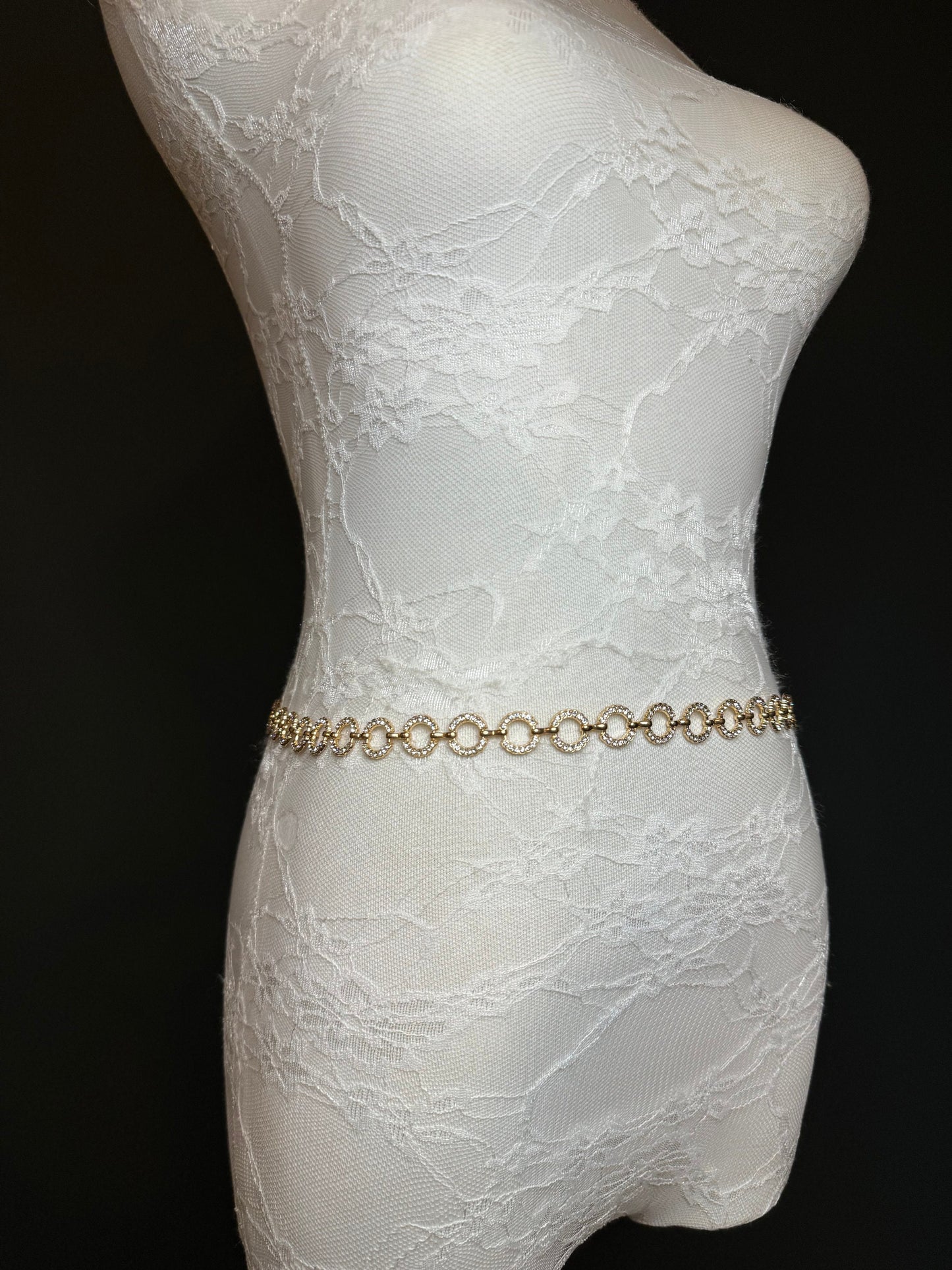 X-long Belt, Rhinestone Ring Belt, Fashion Belt, Silver, Gold Belts, Silver or Gold, Waist sizes 18”-60”, Handmade, Swimwear, Dresses, Gift