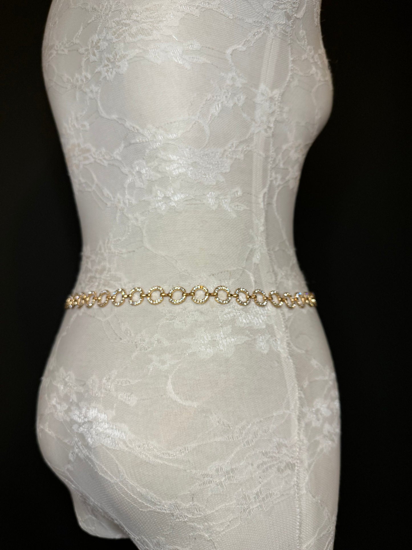 X-long Belt, Rhinestone Ring Belt, Fashion Belt, Silver, Gold Belts, Silver or Gold, Waist sizes 18”-60”, Handmade, Swimwear, Dresses, Gift