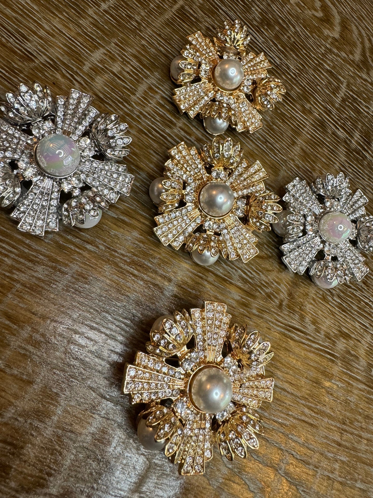 Brooch Rhinestone 2” Crystal Brooch Jewel Brooch, Stunning Brooch, Wedding, Bridal, Sash, Pin on, Gold, Silver, Elegant, Dress, Blazer
