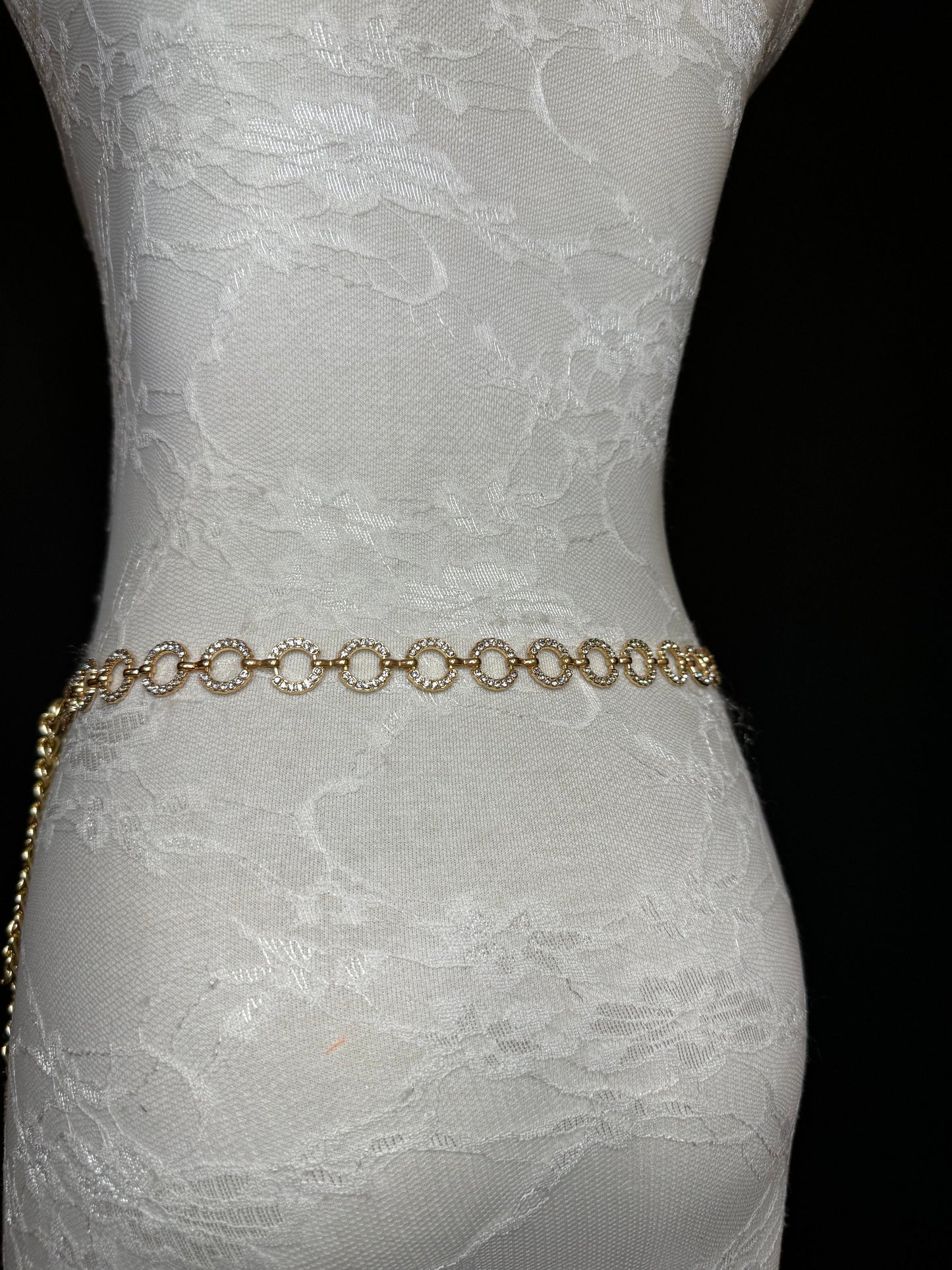 X-long Belt, Rhinestone Ring Belt, Fashion Belt, Silver, Gold Belts, Silver or Gold, Waist sizes 18”-60”, Handmade, Swimwear, Dresses, Gift