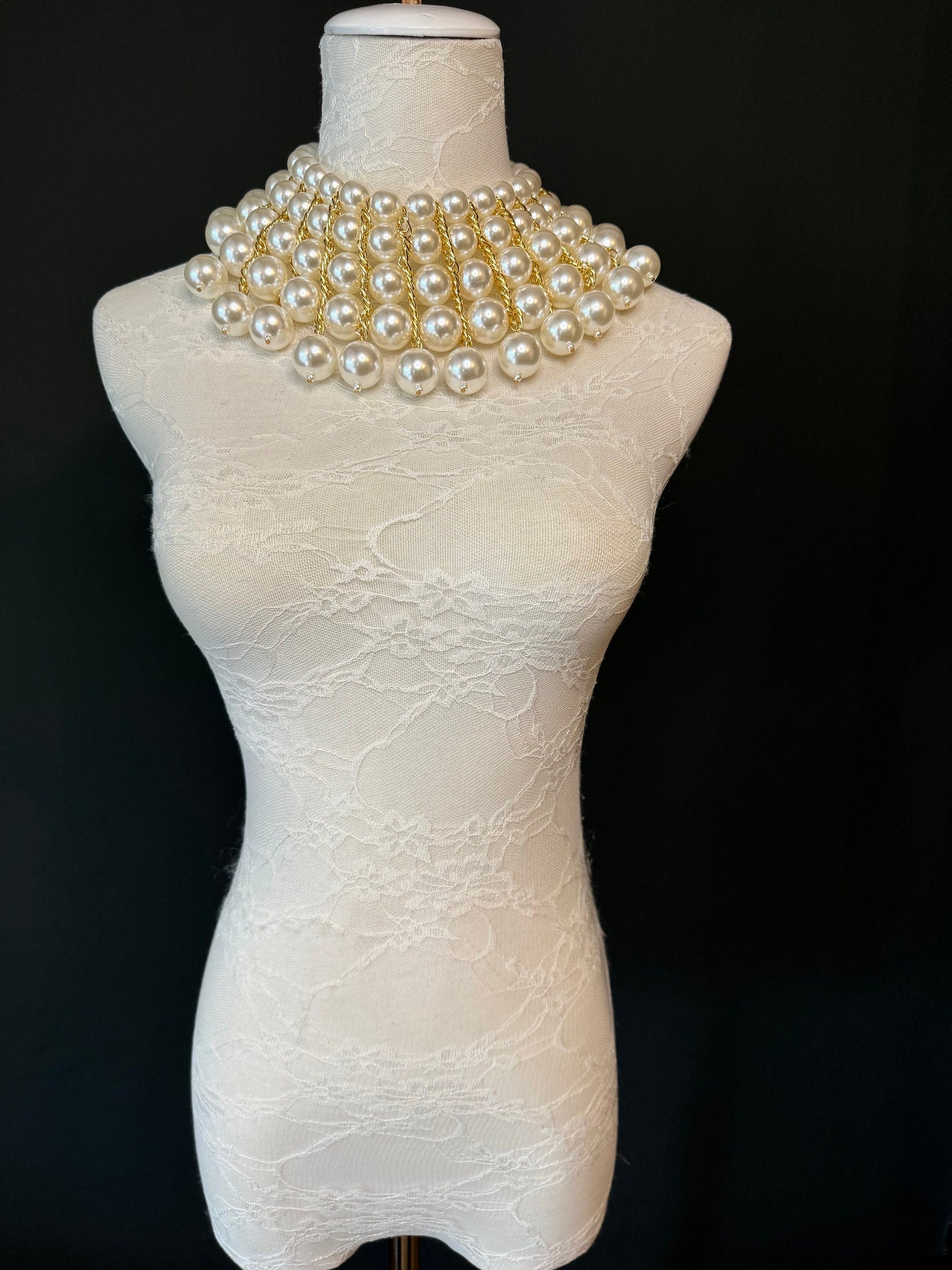 Pearl shoulder chain body jewellery, bridal, ivory, pearls, wedding, Stunning Pearl shoulder chain body pearls, gold beads, UK Sizes 6-12