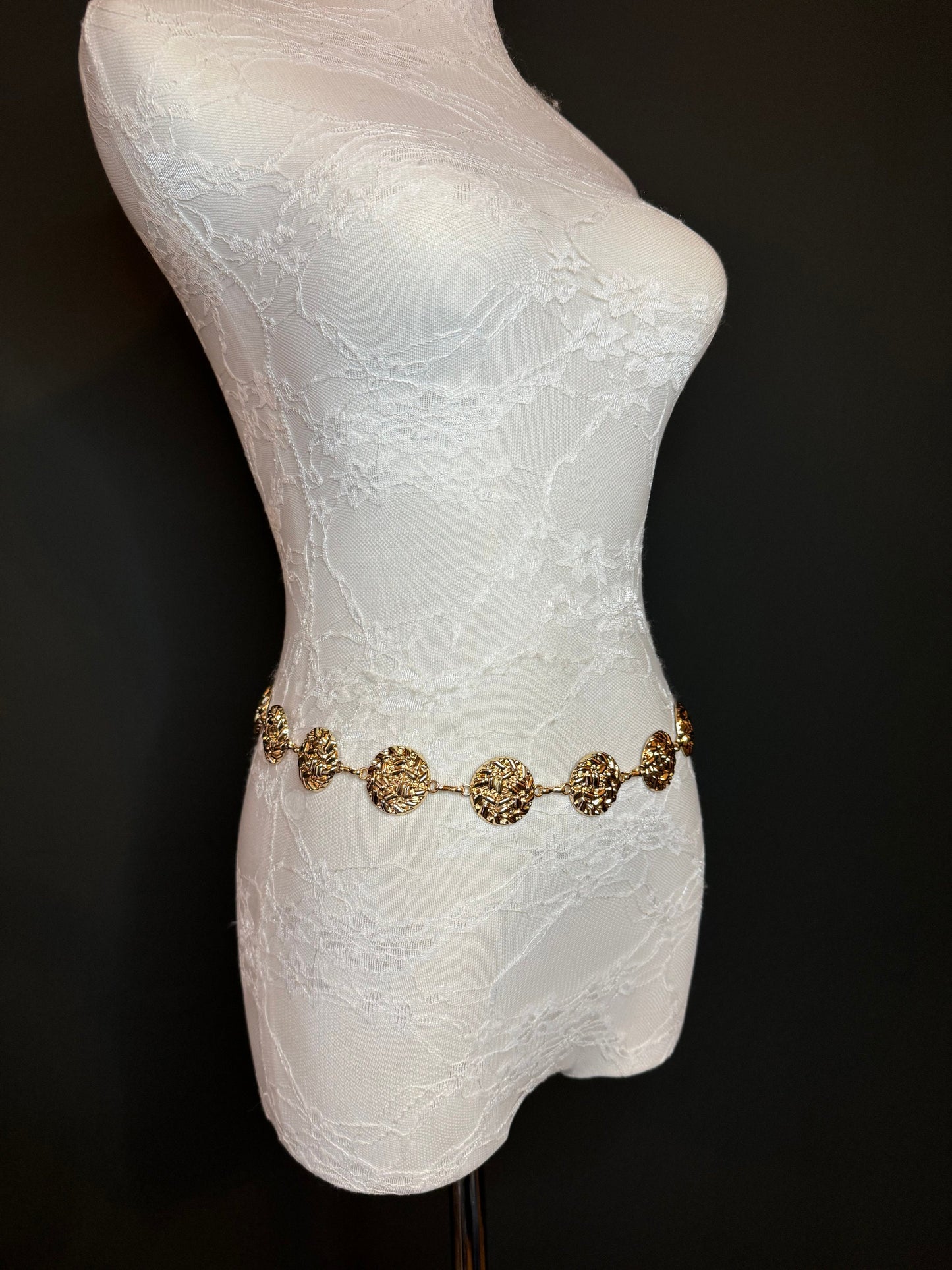 X-long Ring Belt, Metal Ring Belt, Teen Sizes, Size 18”-60”, Fan Design, Fan Collection, Gold, Silver Metal belt, Fashion Accessory