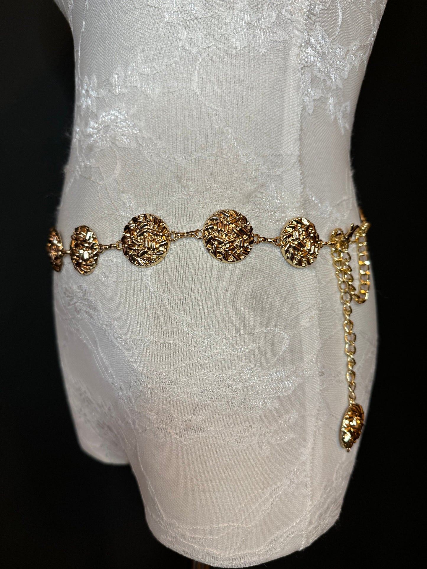 X-long Ring Belt, Metal Ring Belt, Teen Sizes, Size 18”-60”, Fan Design, Fan Collection, Gold, Silver Metal belt, Fashion Accessory