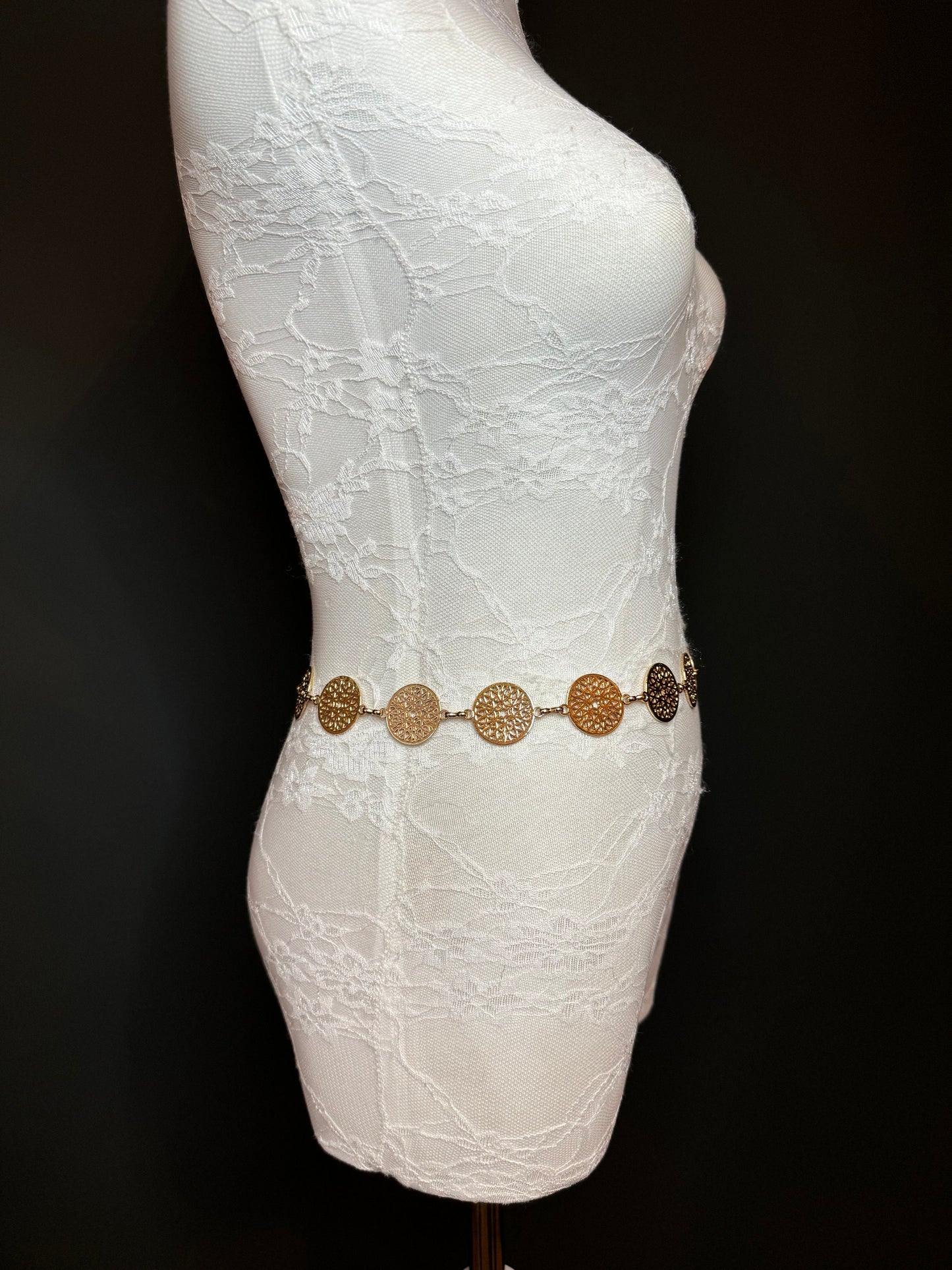 X-long Ring Belt, Metal Ring Belt, Teen Sizes, Size 18”-60”, Fan Design, Fan Collection, Gold, Silver Metal belt, Fashion Accessory