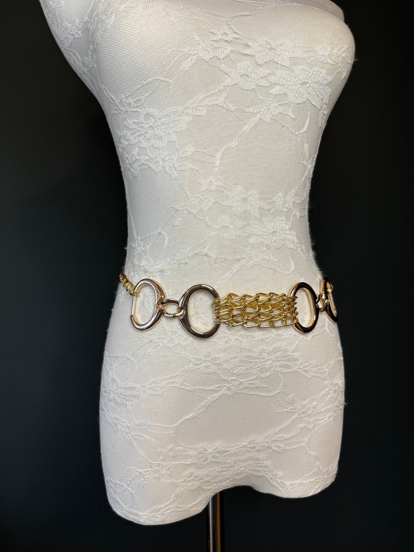 X-Long Gold Metal Buckle Chain Belt, High Quality, Swimwear, Dresses, Limited Edition, FAN Design, Dress Belt, Gift, Custom Sizes, Fashion