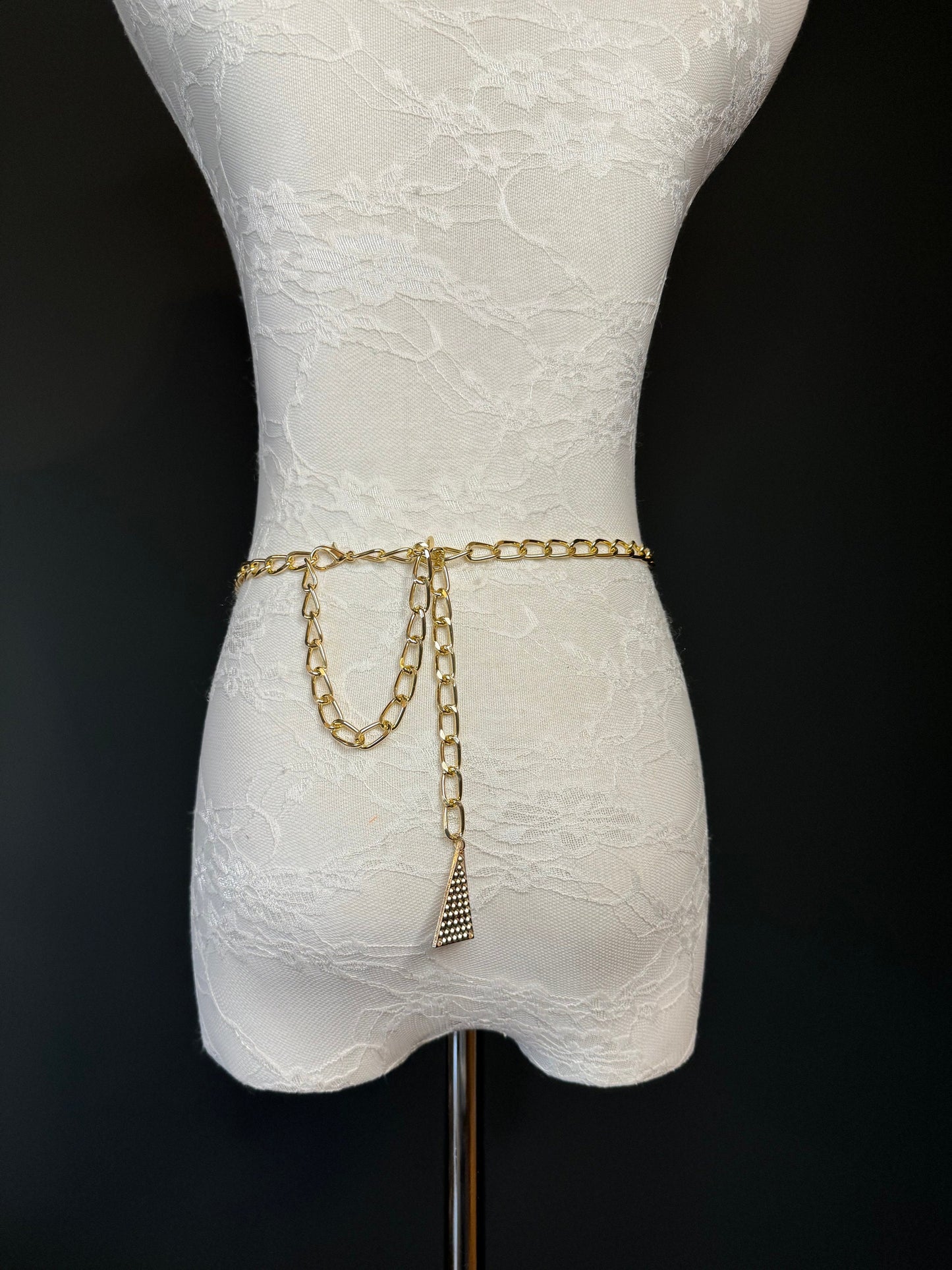 X-Long Gold Metal Buckle Chain Belt, High Quality, Swimwear, Dresses, Limited Edition, FAN Design, Dress Belt, Gift, Custom Sizes, Fashion