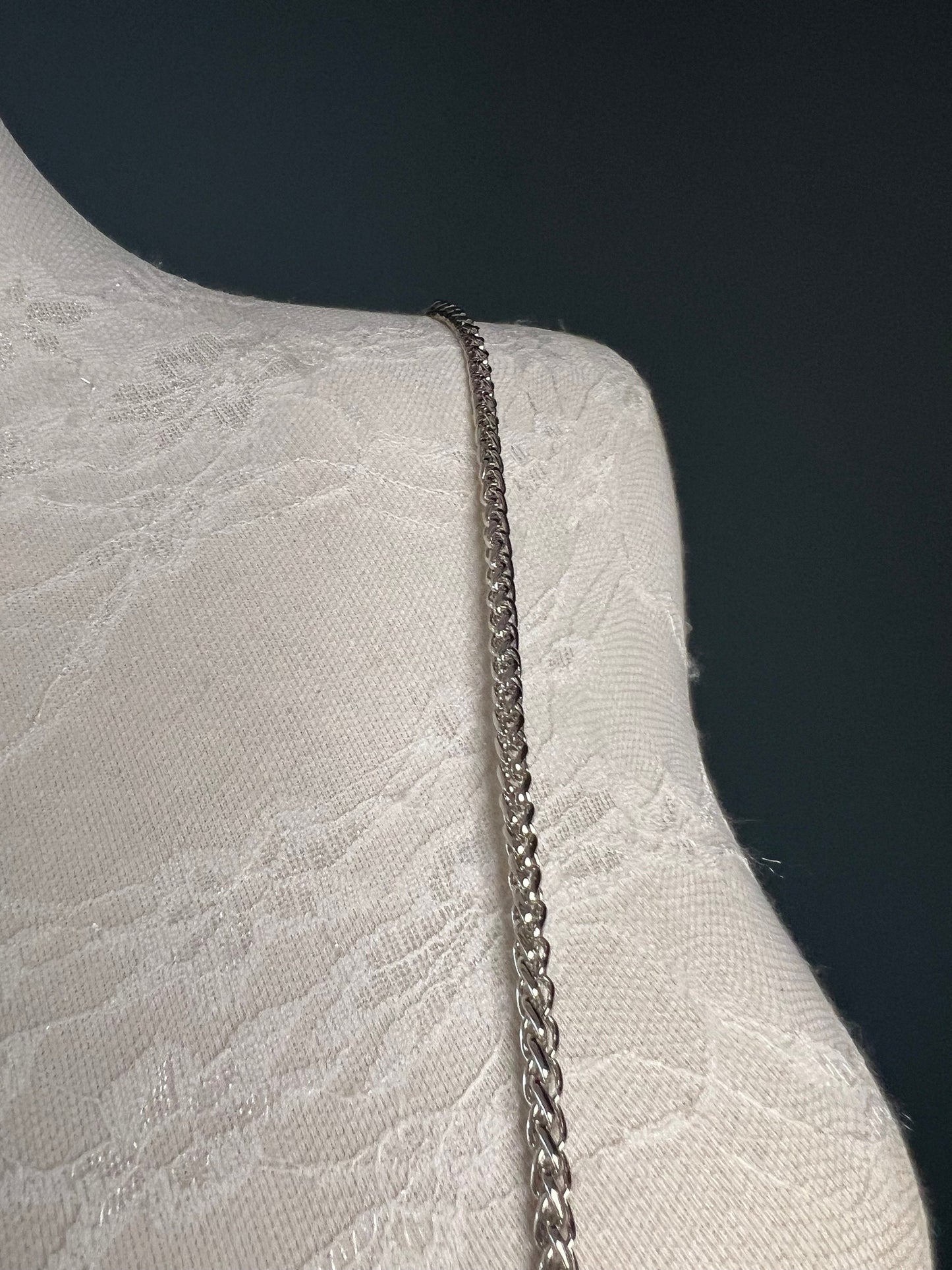 Rhinestone Black Satin Clutch Handbag, Detachable Silver Rope Chain