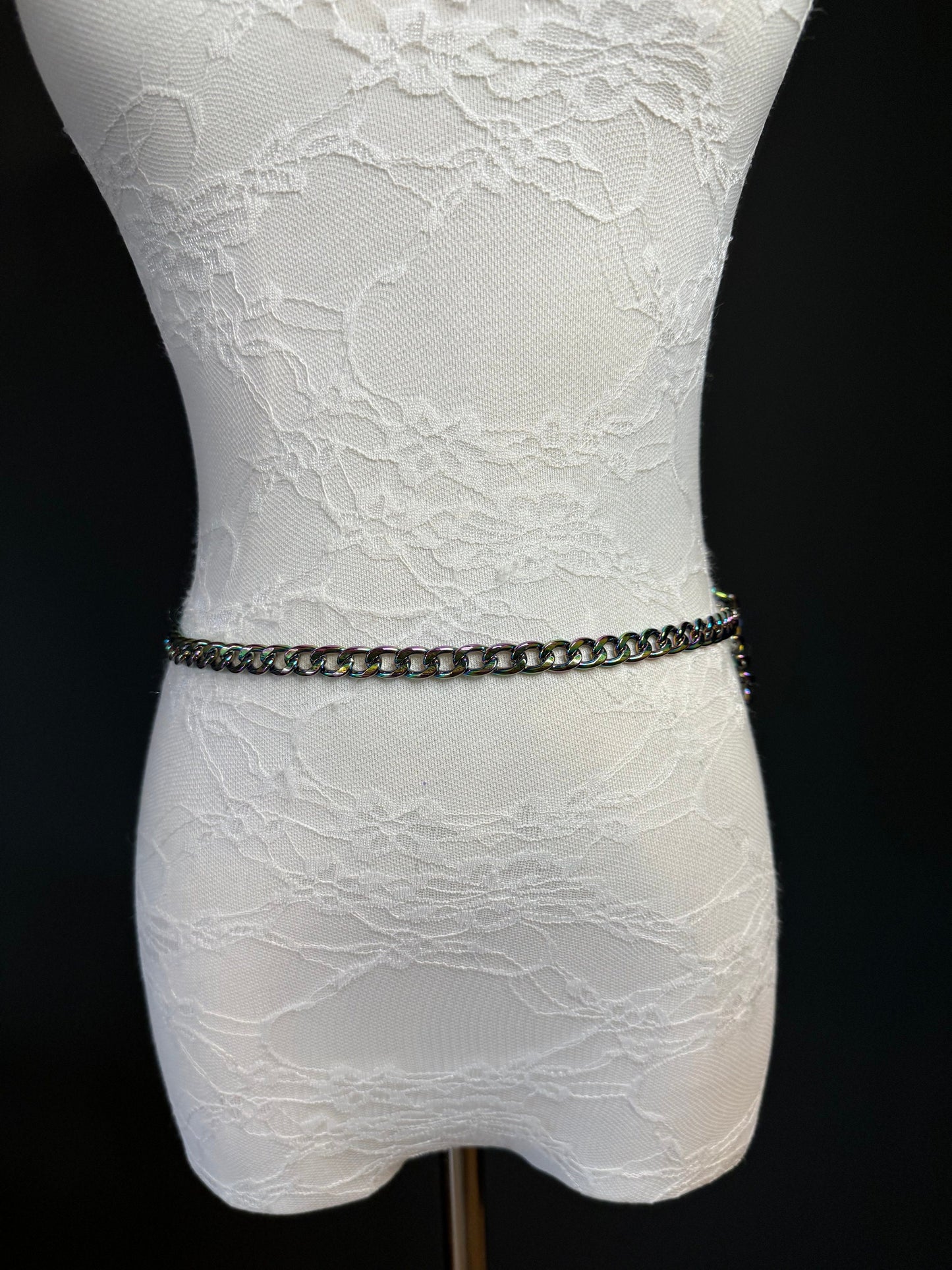 X-long Multi Colour Chain Belt, Metal Chain Belt, Teen Sizes, Sizes 18”-60”, Fan Design, Fan Collection, Festival, Gift, Fashion Accessory