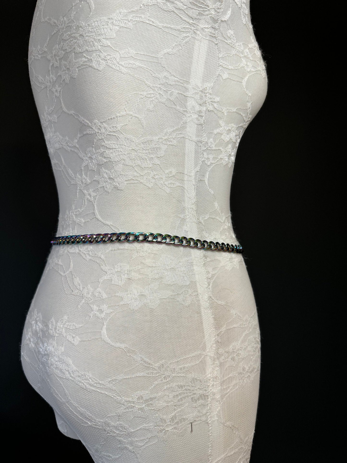 X-long Multi Colour Chain Belt, Metal Chain Belt, Teen Sizes, Sizes 18”-60”, Fan Design, Fan Collection, Festival, Gift, Fashion Accessory