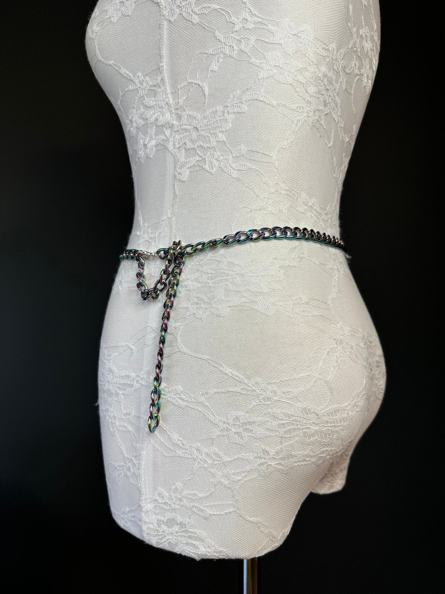 X-long Multi Colour Chain Belt, Metal Chain Belt, Teen Sizes, Sizes 18”-60”, Fan Design, Fan Collection, Festival, Gift, Fashion Accessory