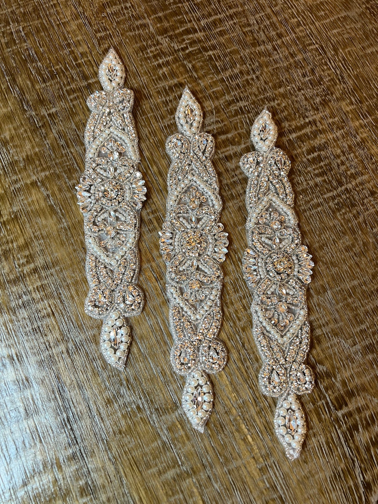 Crystal Rhinestone Applique For Belt Headband Wedding Bridal