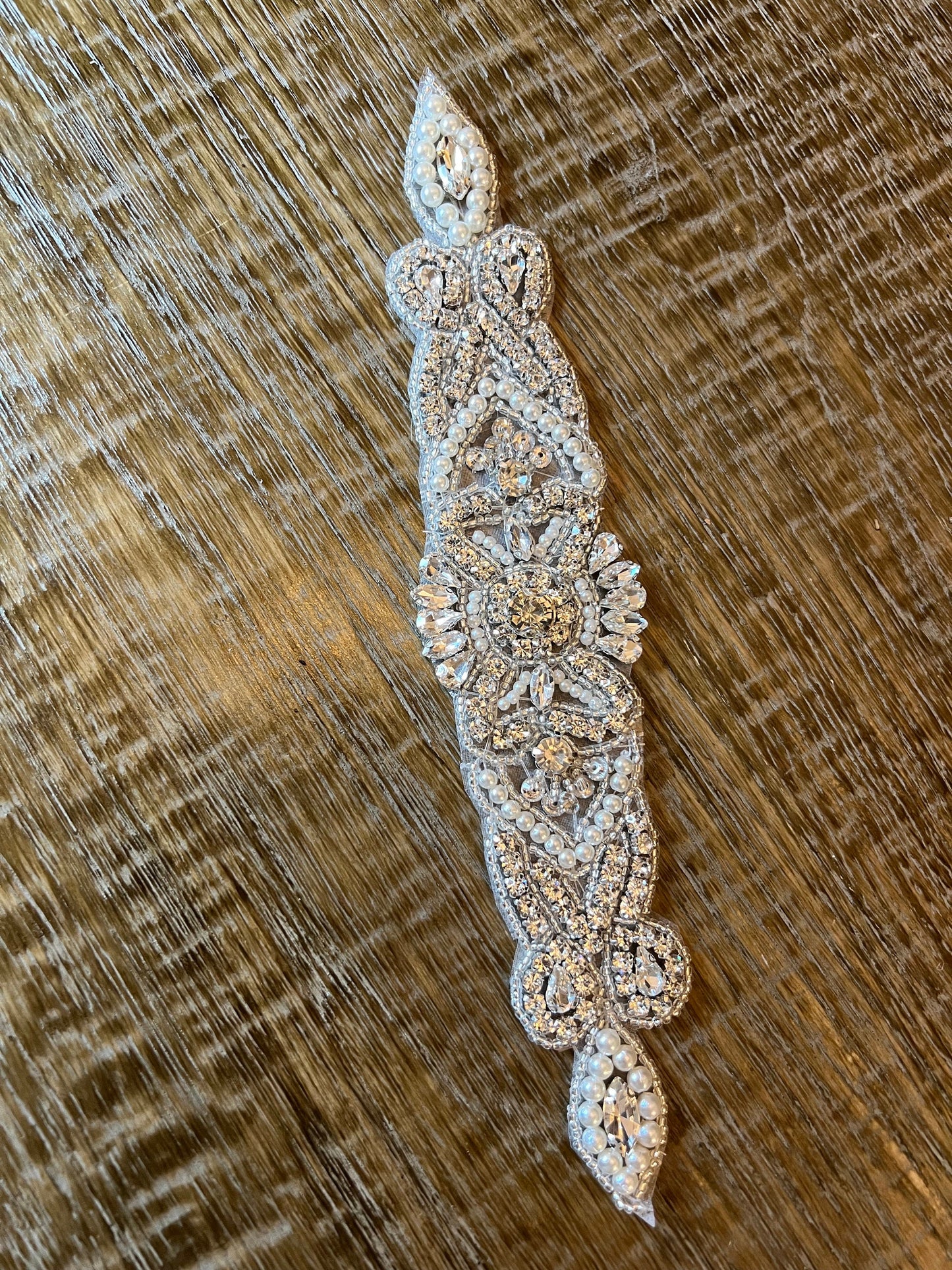 Crystal Rhinestone Applique For Belt Headband Wedding Bridal