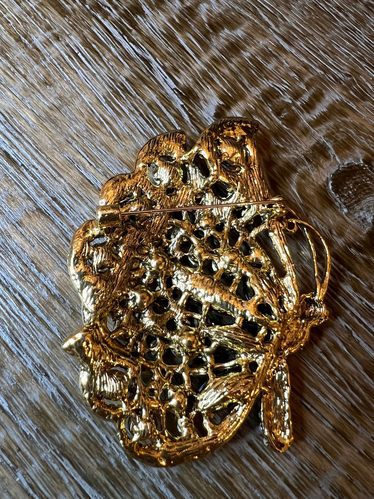6cm Butterfly Brooch Pin, Pink and Mint, Gold Base, Stunning Brooch, Gift, Fan design